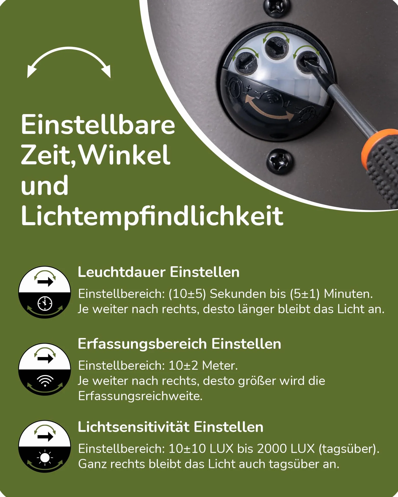 EDISHINE Zewnętrzna lampa ścienna z czujnikiem ruchu, gniazdo E27, wodoodporna IP44, lampa ścienna z aluminium i szkła hartowanego do ogrodu, na taras, fasadę, żarówki nie są dołączone, antracytowa