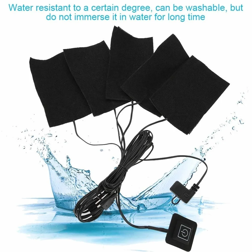 Mata grzewcza USB, koc grzewczy USB, elektryczna podkładka grzewcza, regulowana temperatura, składana, wodoszczelna