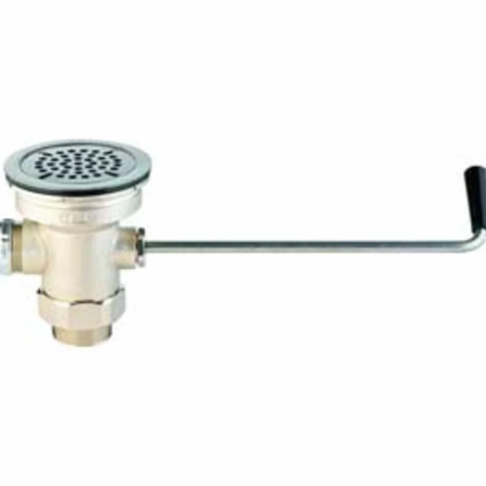 TS Brass B-3950 zawór odcinający z adapterem odpływowym, chrom