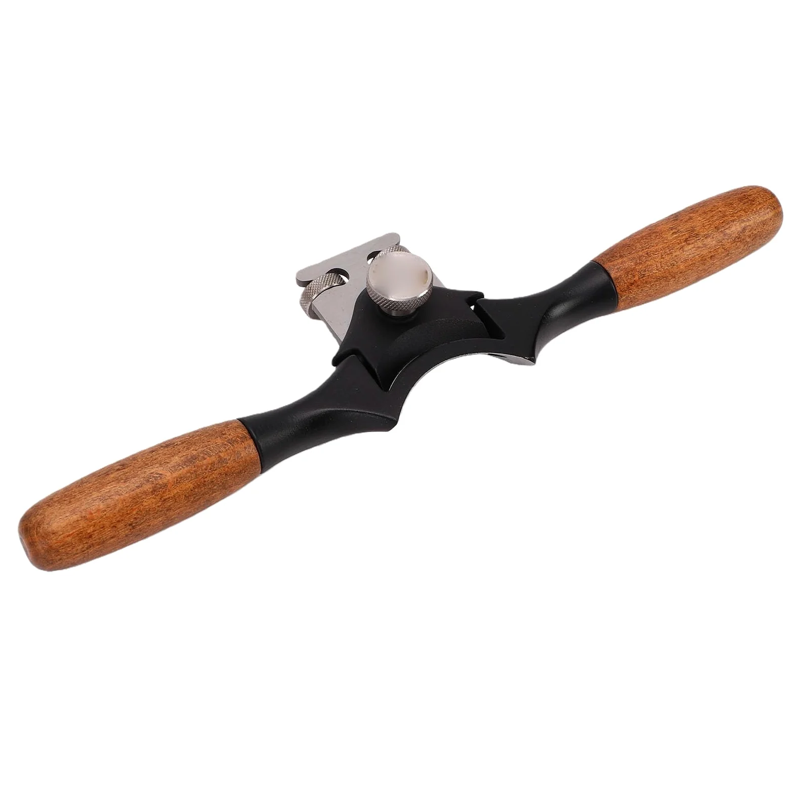 Eujgoov Regulowana Strug do Drewna z Różanego Drewna do Formowania | 42mm Wklęsłe Ostrze do łuków i Narożników, Obudowa z Aluminium, Ergonomicznym Uchwyt do Obróbki Drewna