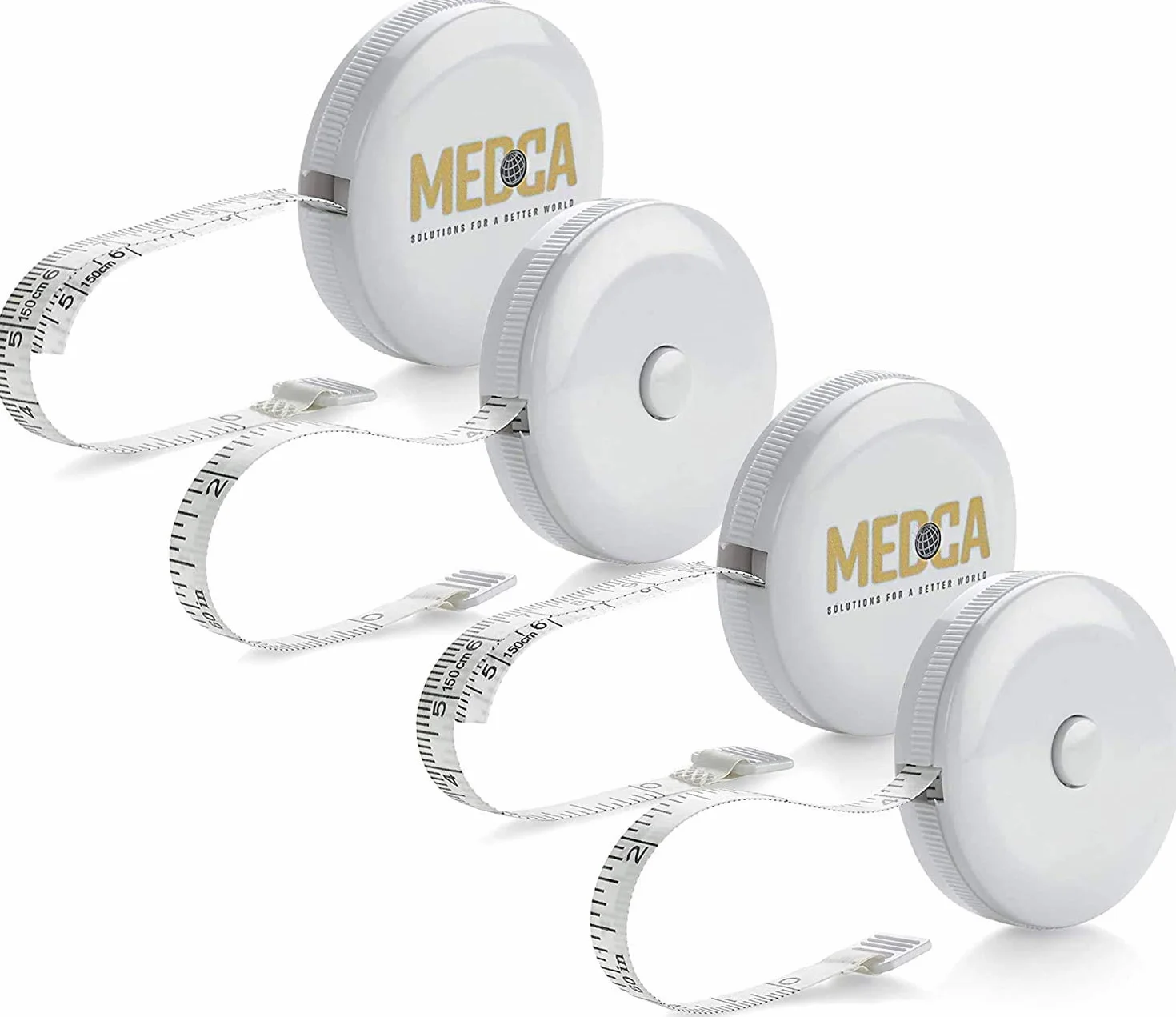 Body Tape Measure -(4-Pack) Measuring Tape Fat Weight Monitors, (Cale & Cm) chowany Tape Measure Ruler dla dokładnego Body Fat Calculator pomaga obliczyć Fitness Body Measurements