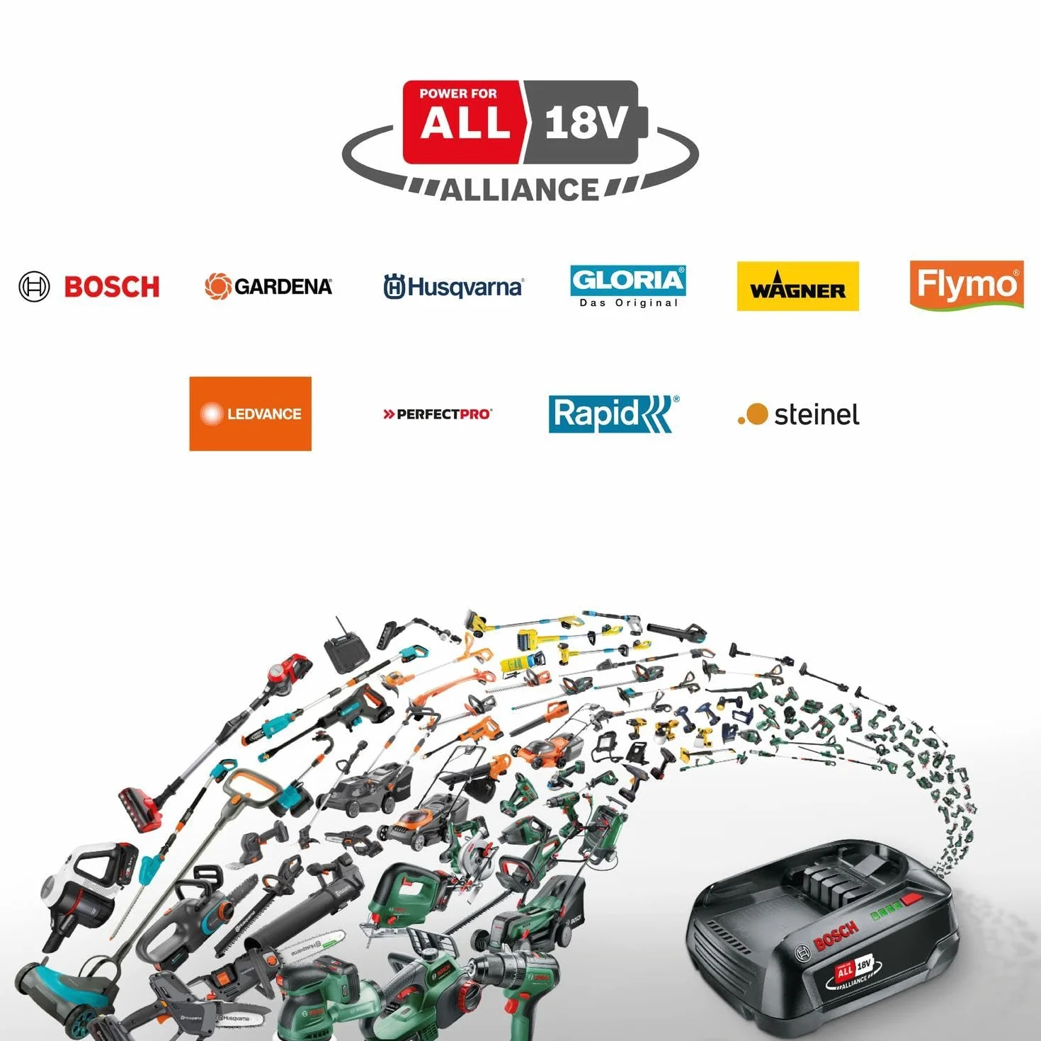 Bosch akumulatorowa lampa LED/kempingowa EasySpotLight 18V-400 (światło ciepłe/zimne, 3 ustawienia jasności, składana/obrotowa głowica: 360°/180°, system 18V, powerbank USB-C®, bez akumulatora)