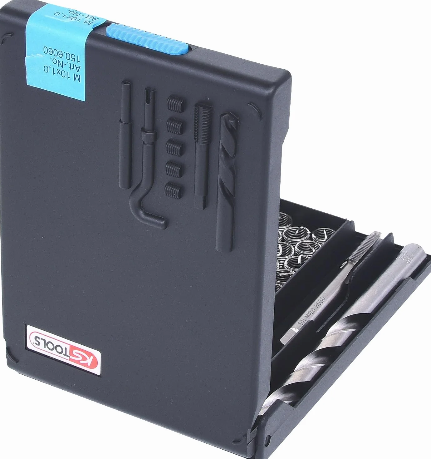 KS Tools 150.6060 Zest do naprawy gwintów ze stali nierdzM10 x 1,0 x 14,0 mm, 19-szt