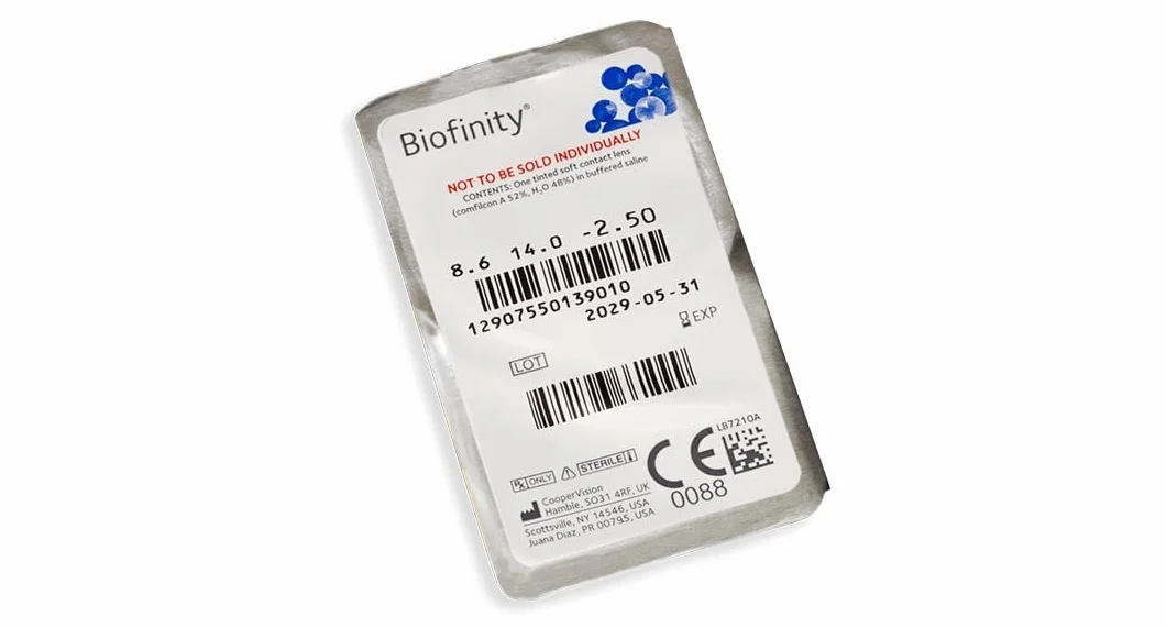 Biofinity 6 szt moc -4,25