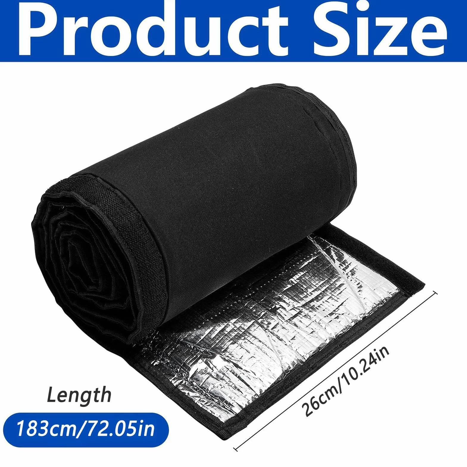 AC Pipe Insulation Cover - HVAC Pipe Sleeve for Protection, Heavy Duty Oxford Cloth with Zipper Closure, Thermal Barrier Wrap for Radiator Shower Plumbing Basement Bathroom Home Easy Installation
