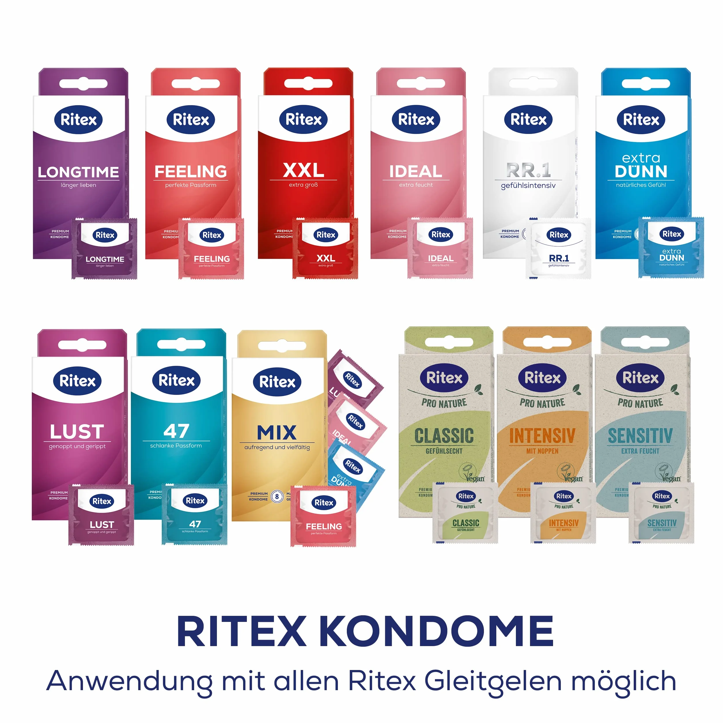 Ritex Sensitiv Prezerwatywy 2 x 8 szt.
