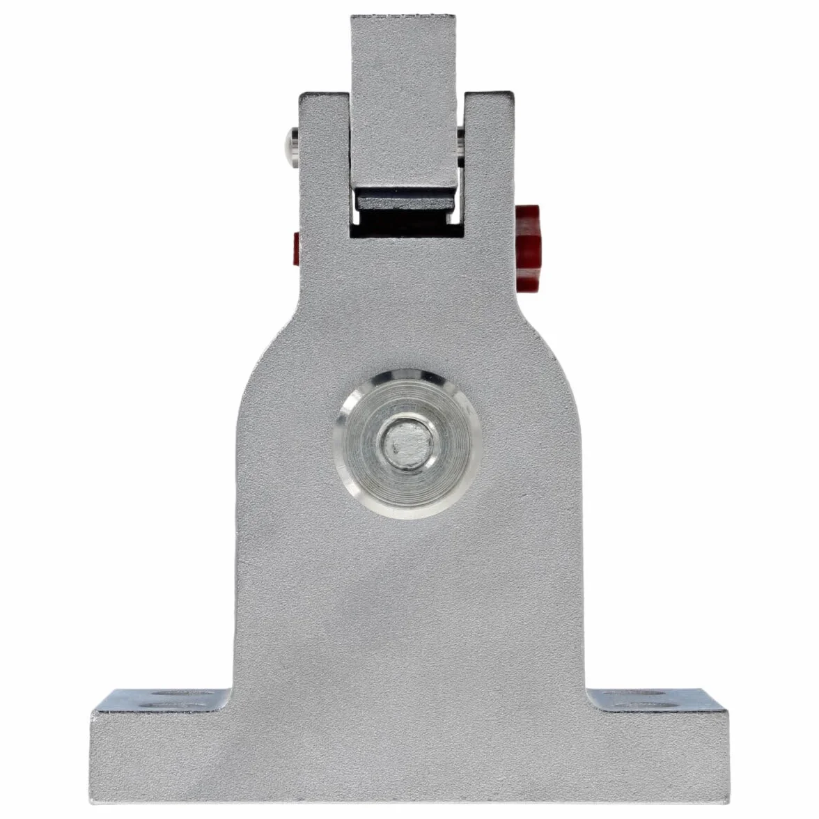 Stoper do drzwi z litego aluminium FE-TS001 srebrny z hakiem zbierającym