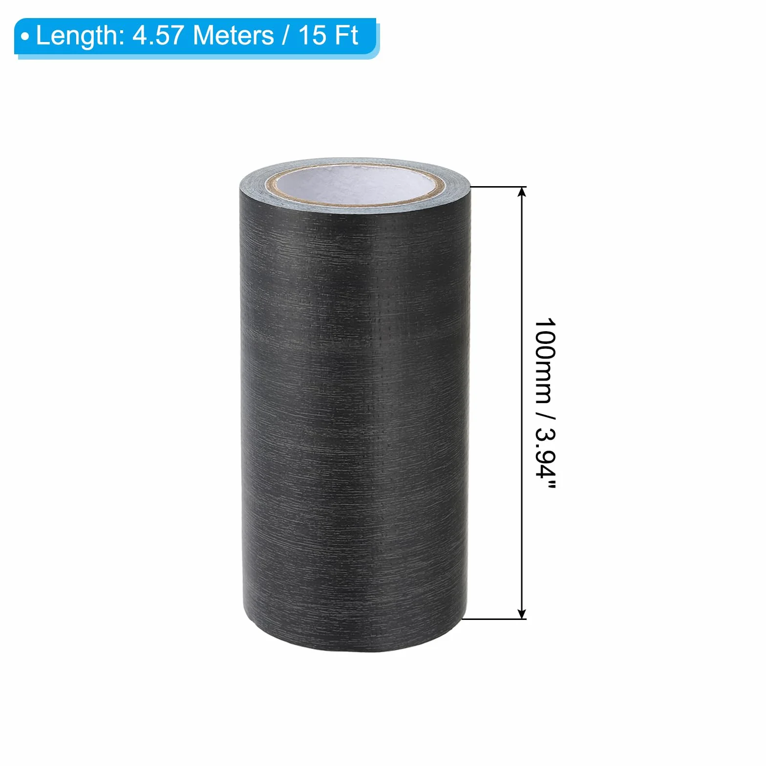 PATIKIL folia klejąca o wyglądzie drewna; 100 mm x 4,57 m; bordiura samoprzylepna; taśma klejąca do napraw; klejąca taśma o wyglądzie drewna; taśma klejąca z wzorem ebenu; samoprzylepna folia