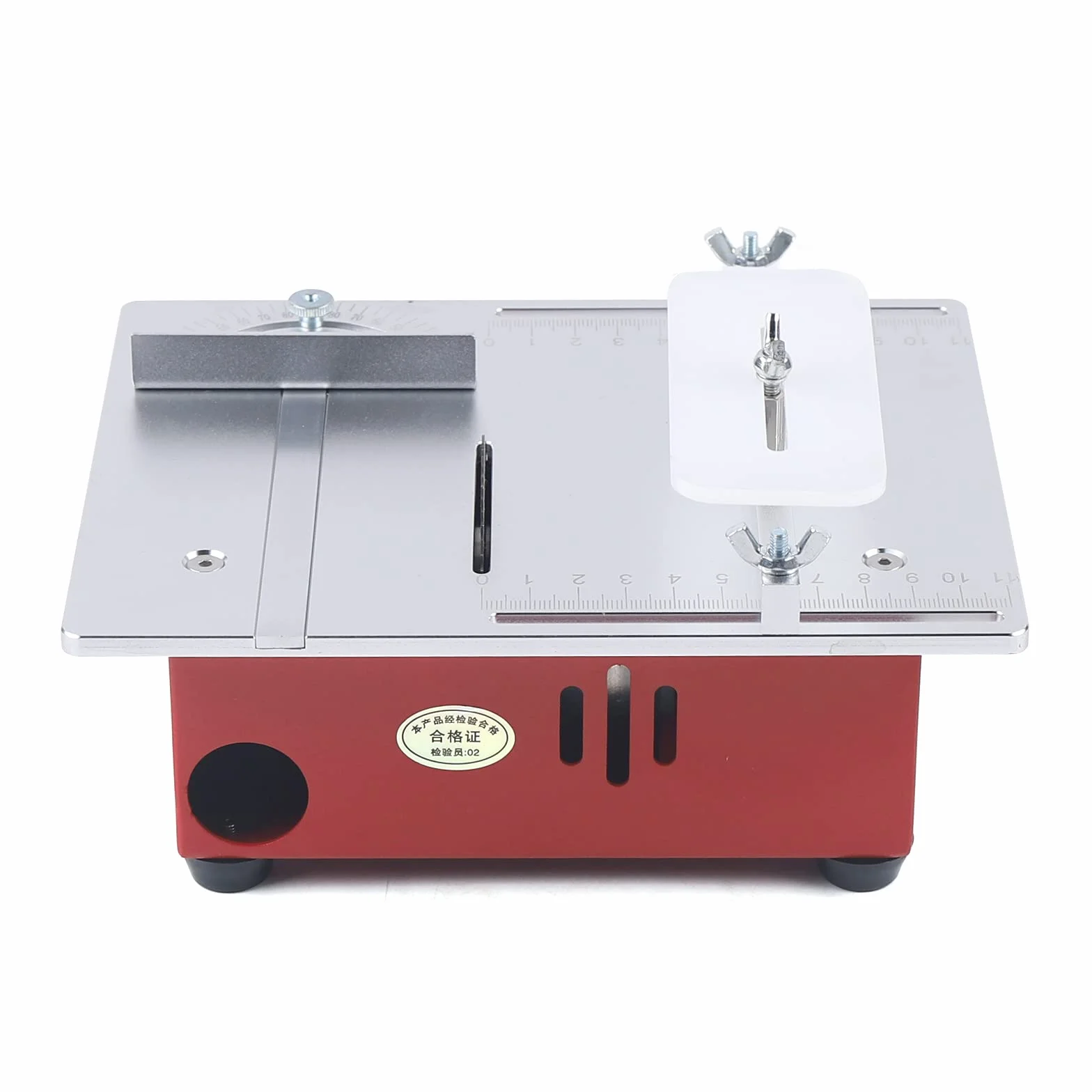 Stołowa pilarka tarczowa, elektryczna mini piła stołowa, 220 V, 9200-9500 obr./min, odkurzacz z własnym wyposażeniem
