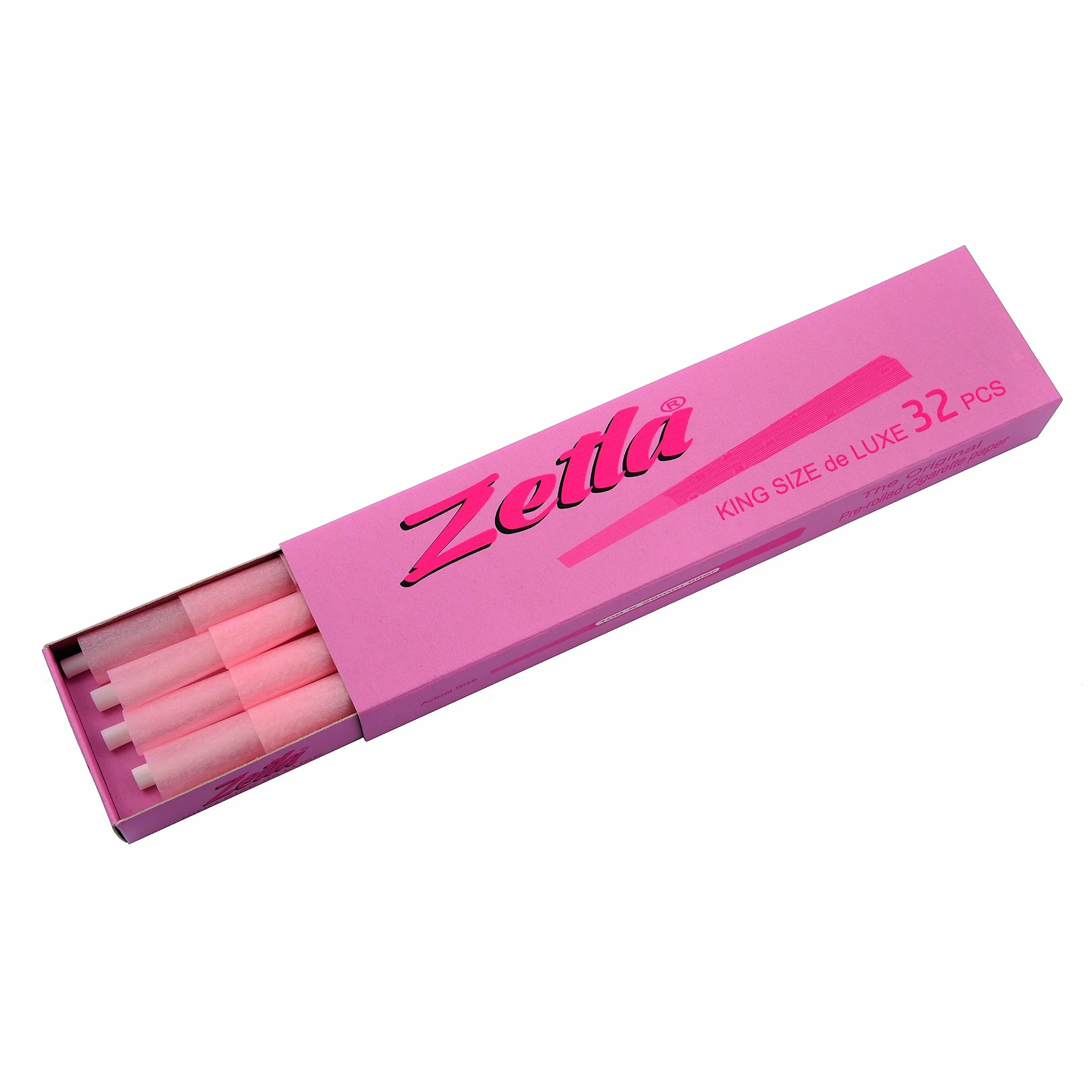 Zetla 32 Cones Pink King Size wstępnie skręcone stożkowe tuby z filtrem 109 x 26 mm Joint Cones papierowe