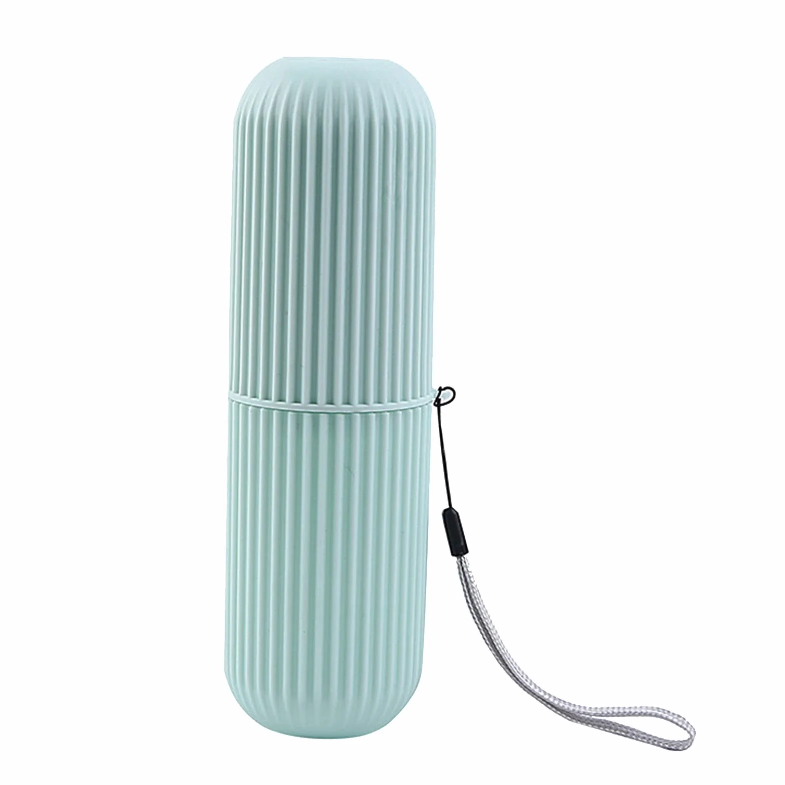 Yosoo Health Gear Etui Podróżne na Szczoteczkę do Zębów, Przenośny Plastikowy Uchwyt, Antypoślizgowy Pojemnik PP z Pokrywką, Długość 7,7 Cala, Zielona, Wieszak