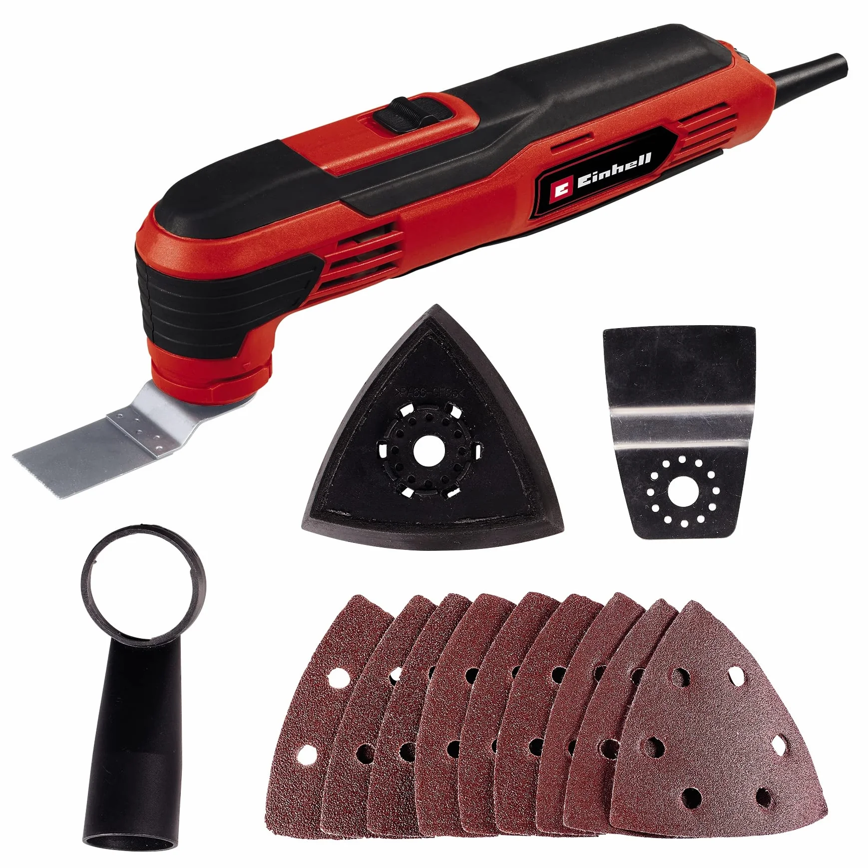 Wielofunkcyjne narzędzie Einhell TC-MG 250 CE (250 W, prędkość wibracji 22 000 do 40 000 obr./min, magnetyczny uchwyt narzędziowy, elektronika prędkości, wraz z akcesoriami)