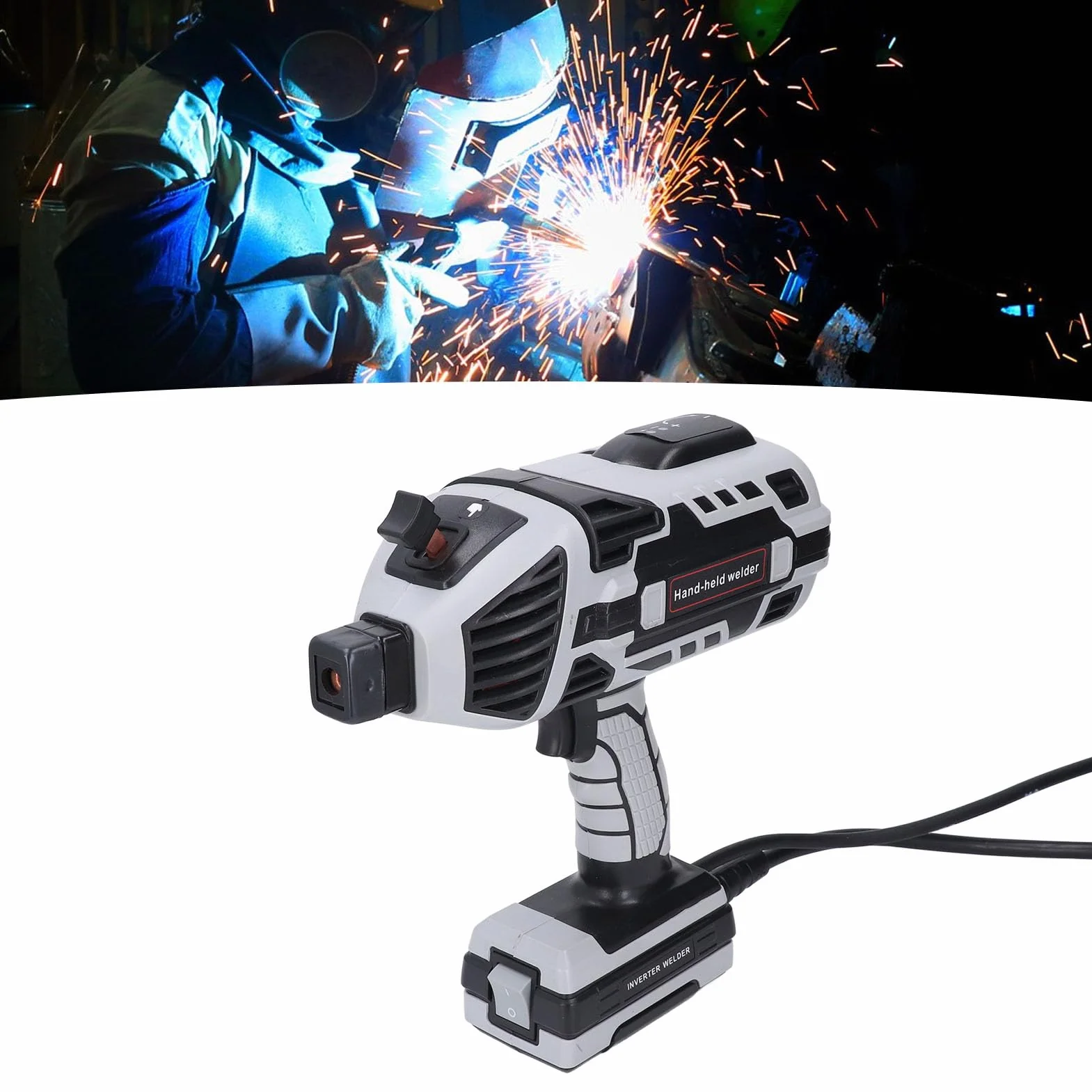 FTVOGUE Ręczny Spawacz łuk Spawalniczy Spawacz Spawacz 6 REGULACJA REGULACJA GORĄCA FUNKCJA PRZETWARNE DO SPRAWA DOMOWEJ KONSERWACJA Automotive (Wtyczka UE 220V)