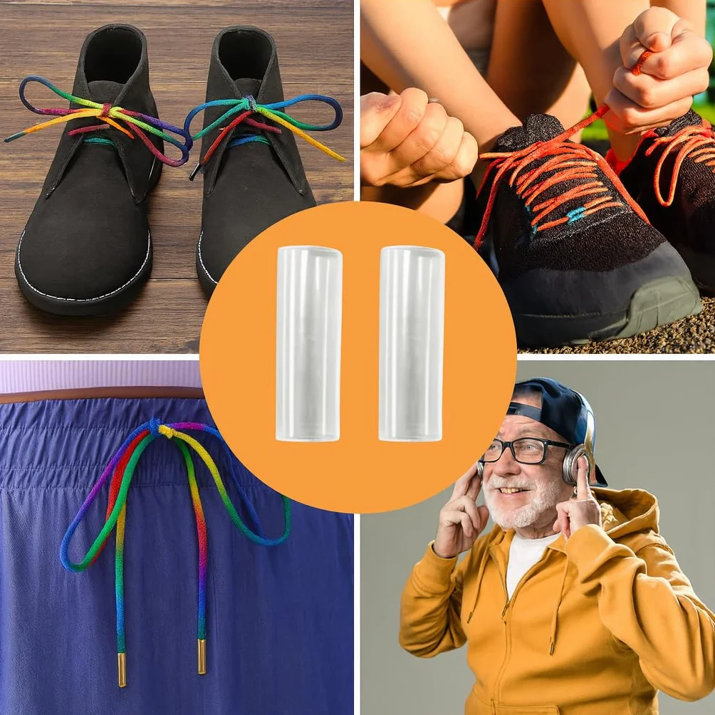 Zestaw naprawczy sznurowadeł 60 przezroczystych opasek termokurczliwych sznurowadeł do trampek Bluzy Spodnie