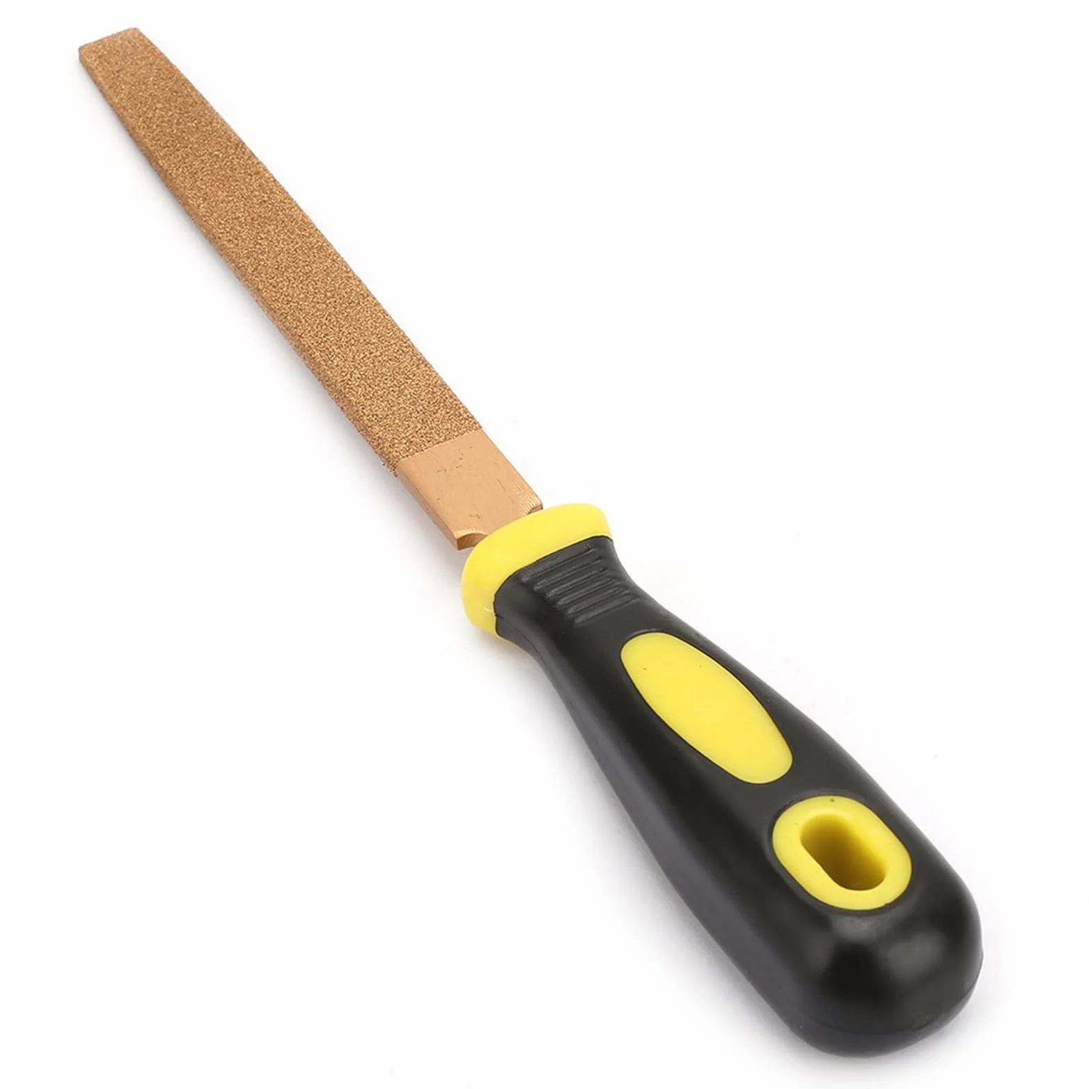 Pilnik Płaski z Tarnikiem Diamentowym, Długa żywotność, Naprawa Zadziorów, Wygodny Uchwyt, Odpowiedni do Drewna, Plastiku, Metalu, Specjalnie Zaprojektowany do Bardzo Twardego (6