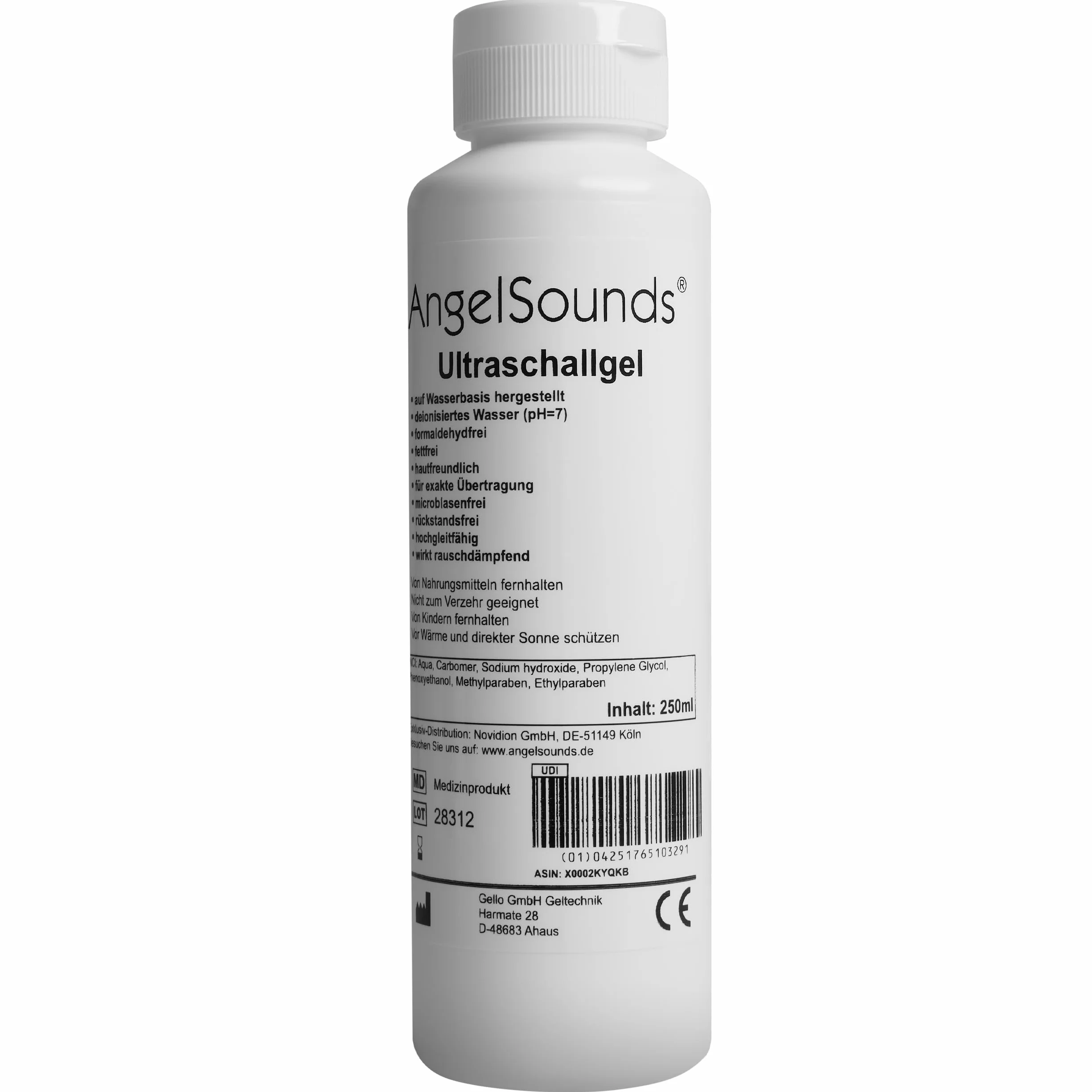 AngelSounds Żel ultradźwiękowy 250 ml transferowy kontaktowy