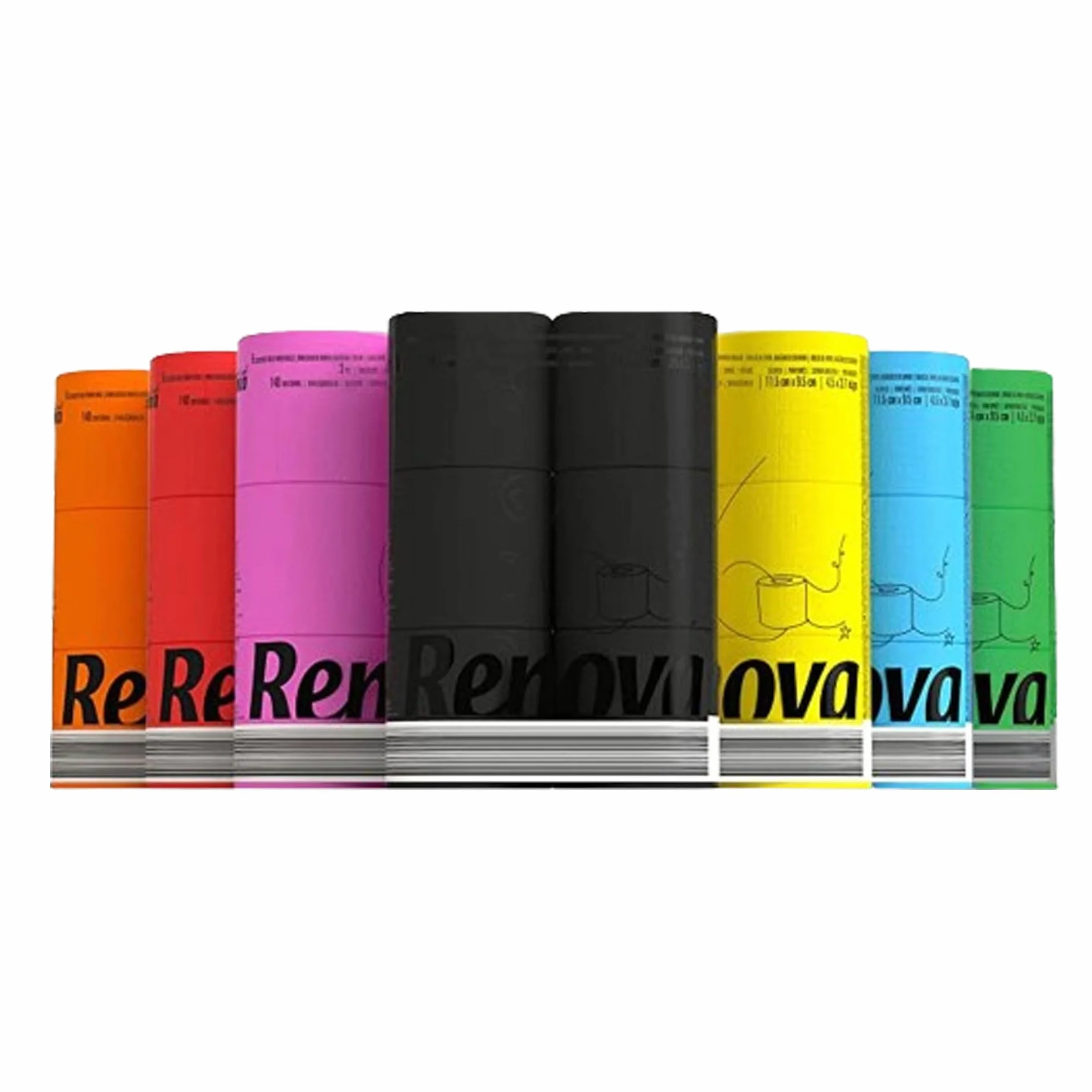Renova H&PC-53742 3-warstwowa miękka czarna chusteczka toaletowa (6 sztuk)
