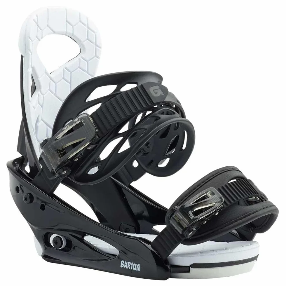 Burton Uniseks młodzieżowe S wiązanie snowboardowe, czarne, L