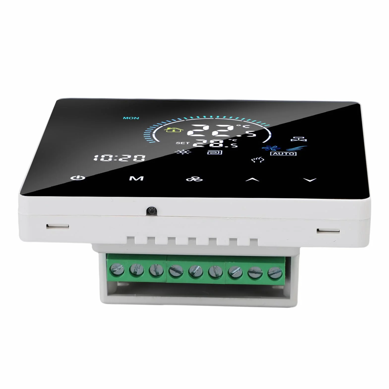 Smart Color Central Air Condither Thermostat Programowalny ekran dotykowy, z programowalnym zasięgiem 5-60 ℃ dla biur centrów handlowych hotele