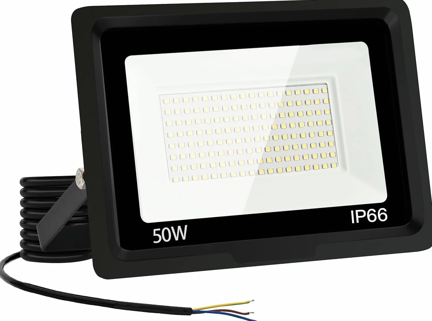 Reflektor LED zewnętrzny 50 W-IP66, wodoszczelny, 6000 K, 5000 lm, super jasny reflektor LED na podwórko, garaż, korytarz, do ogrodu