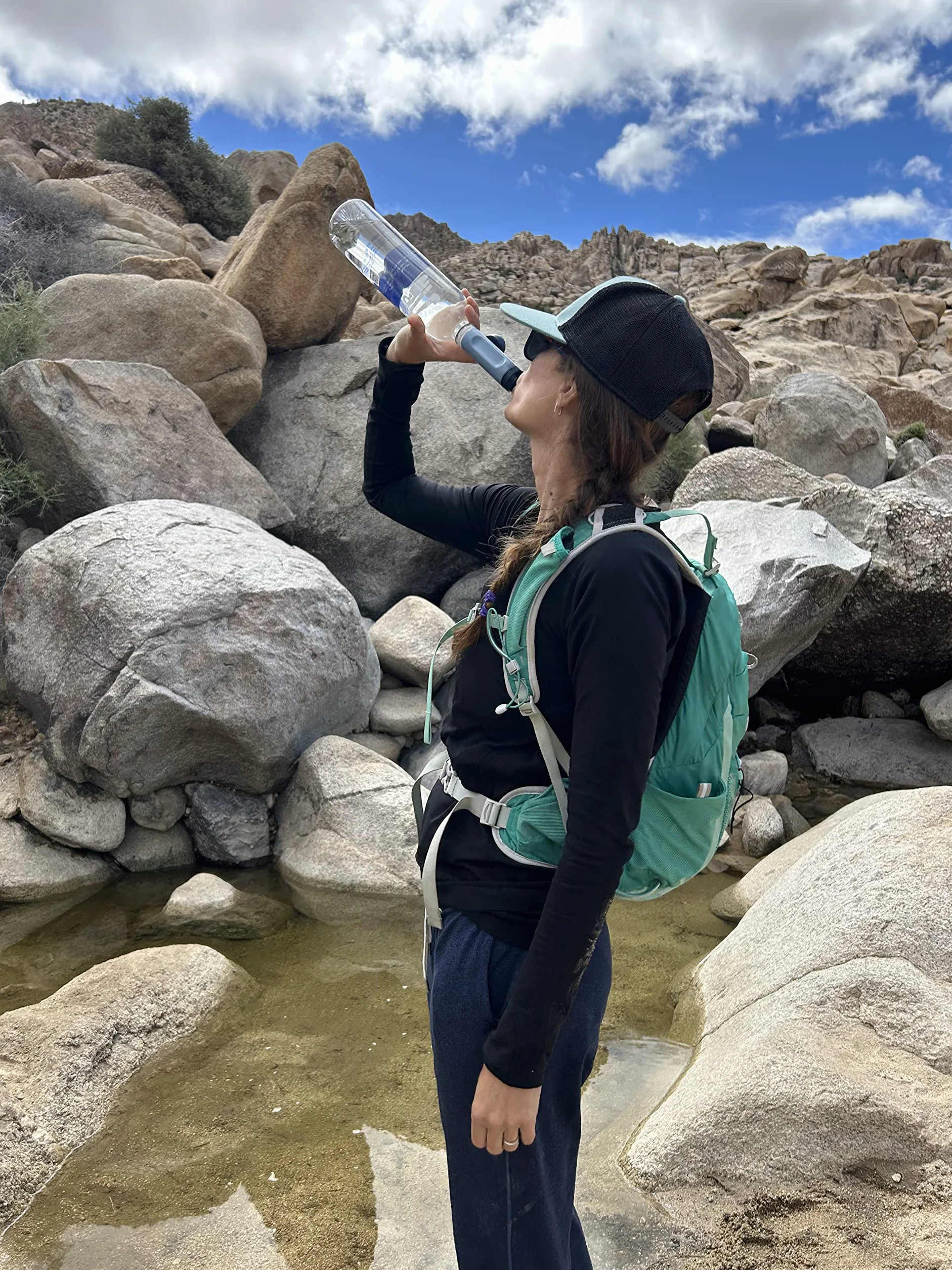 Lifestraw Peak Solo LSPSSOLBWW Filtr Kempingowy do Wody, Niebieski, Do 2000 l