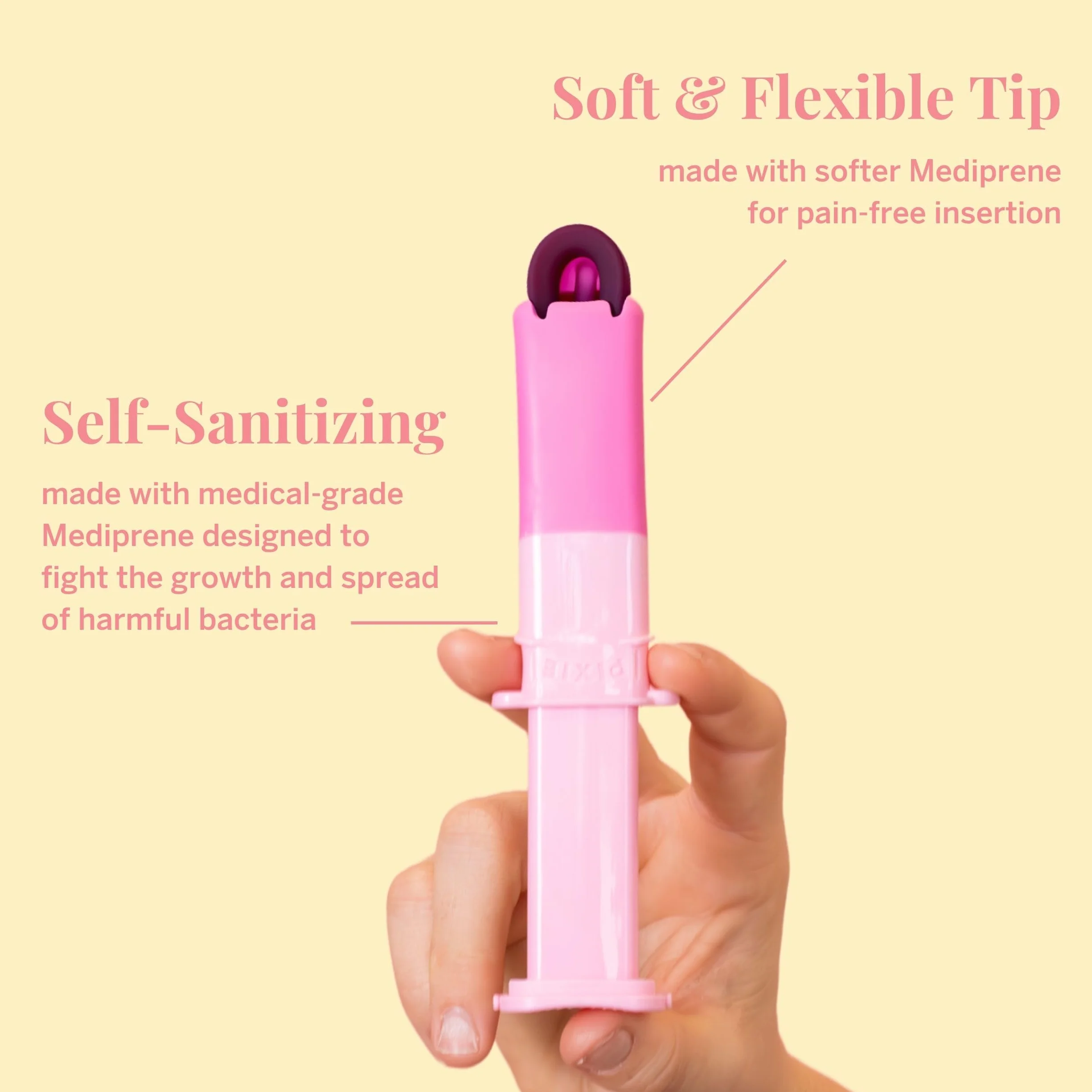 Pixie Menstrual Disc Applicator – ułatwia wkładanie – TPE do samodzielnego sterylizatora
