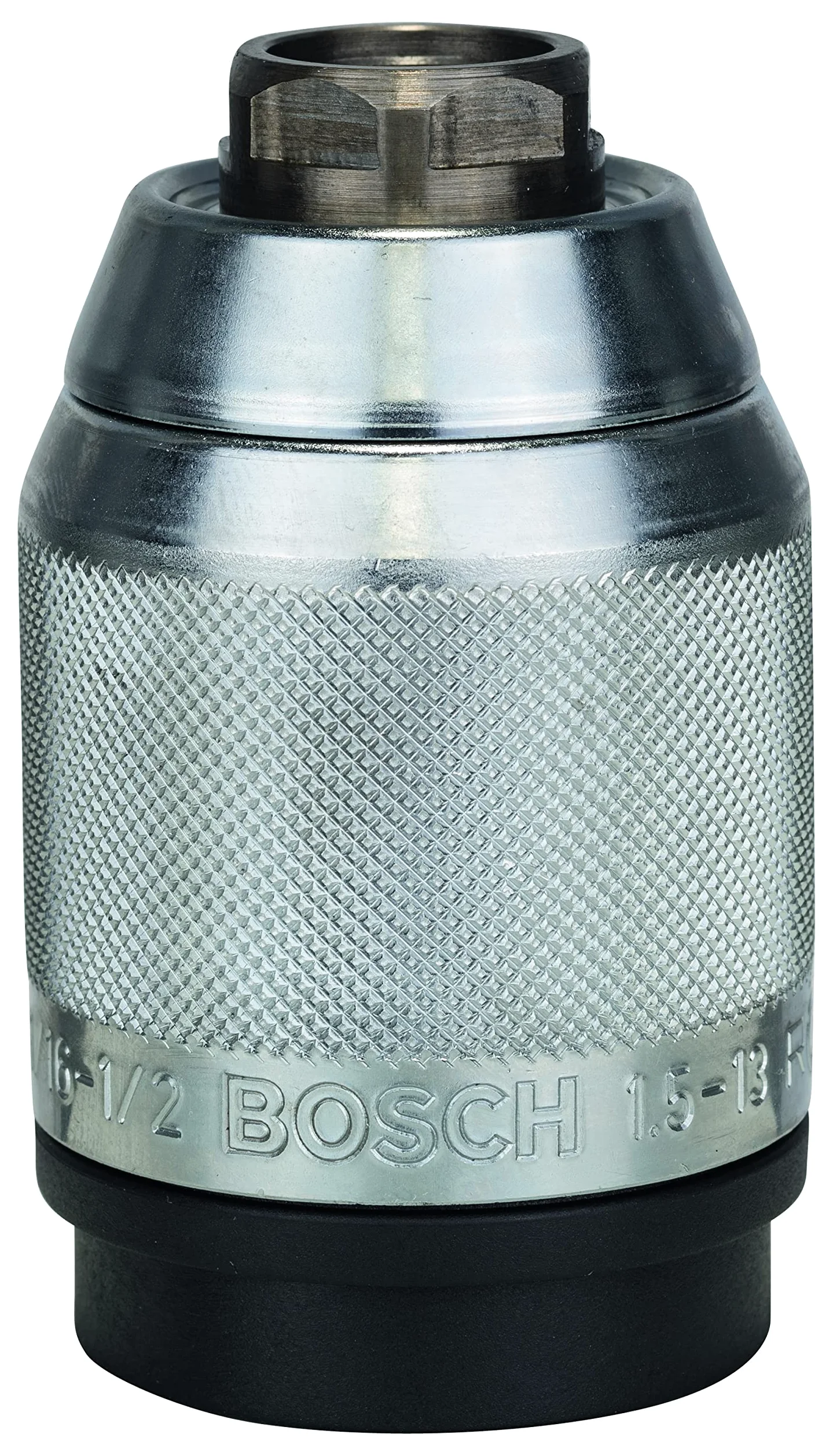 Bosch Professional 1 x szybkozaciskowy uchwyt wiertarski z matowym chromowaniem (zakres mocowania 1,5-13,0 mm, do mocowania narzędzi 1/2''-20, akcesoria do wiertarek obrotowych, wiertarek udarowych