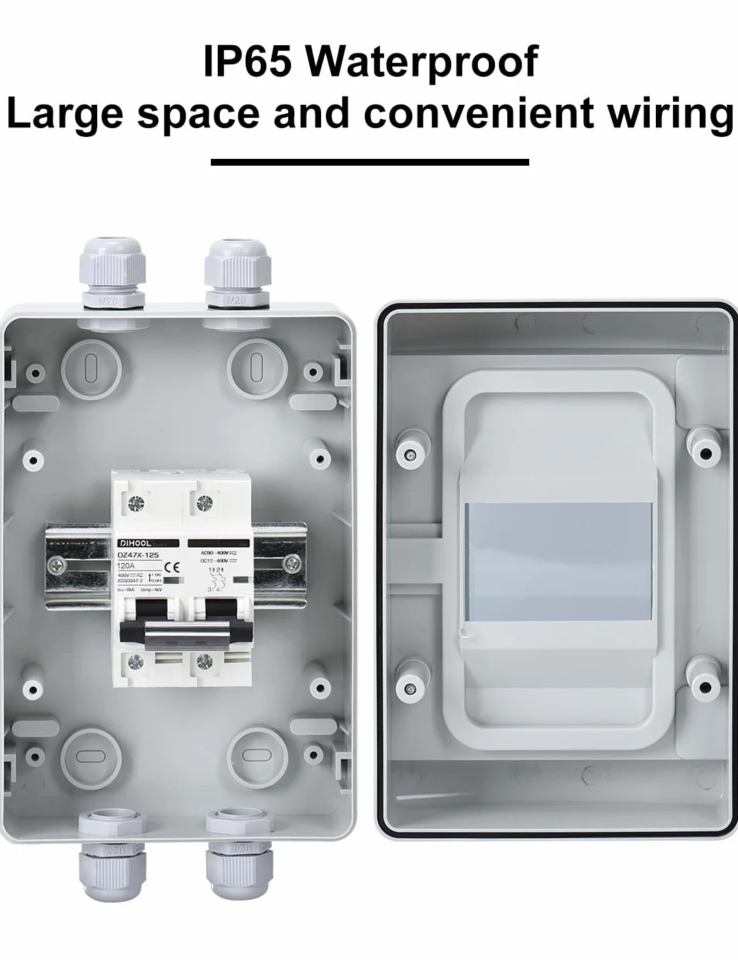 DIHOOL Wyłącznik nadprądowy DC 12V 120A 2-biegunowy IP65