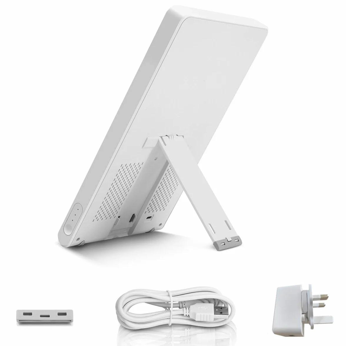 Smutna lampa dzienna, SMY oświetlenie niebieskie światło lampa energetyczna i regulowane niebieskie światło LED, tablet jeden dotyk z timerem, 100% wolny od promieniowania UV