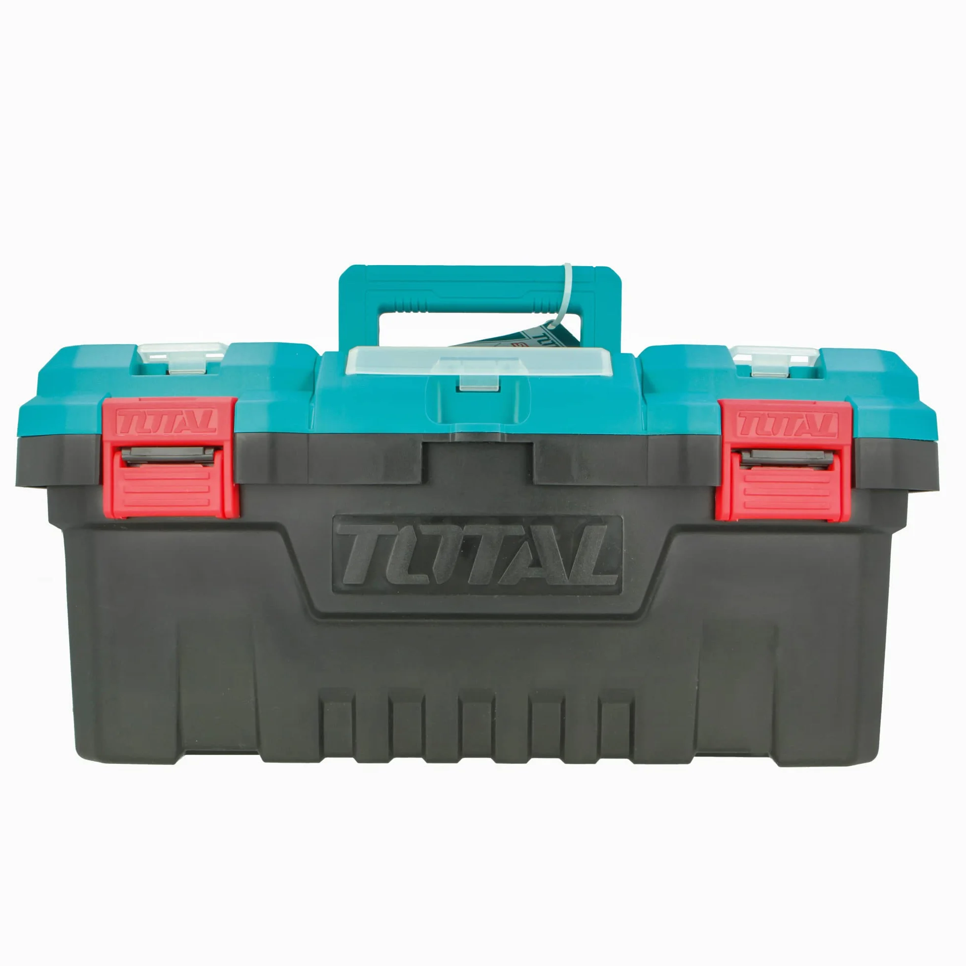 Total Tools - Pudełko z 32 narzędziami 17" (43 cm) | Szczypc, Klucz, Śrubokręt i młotek z grzechotką | Flexometr, końcówki i łuk piły | Tester napięcia