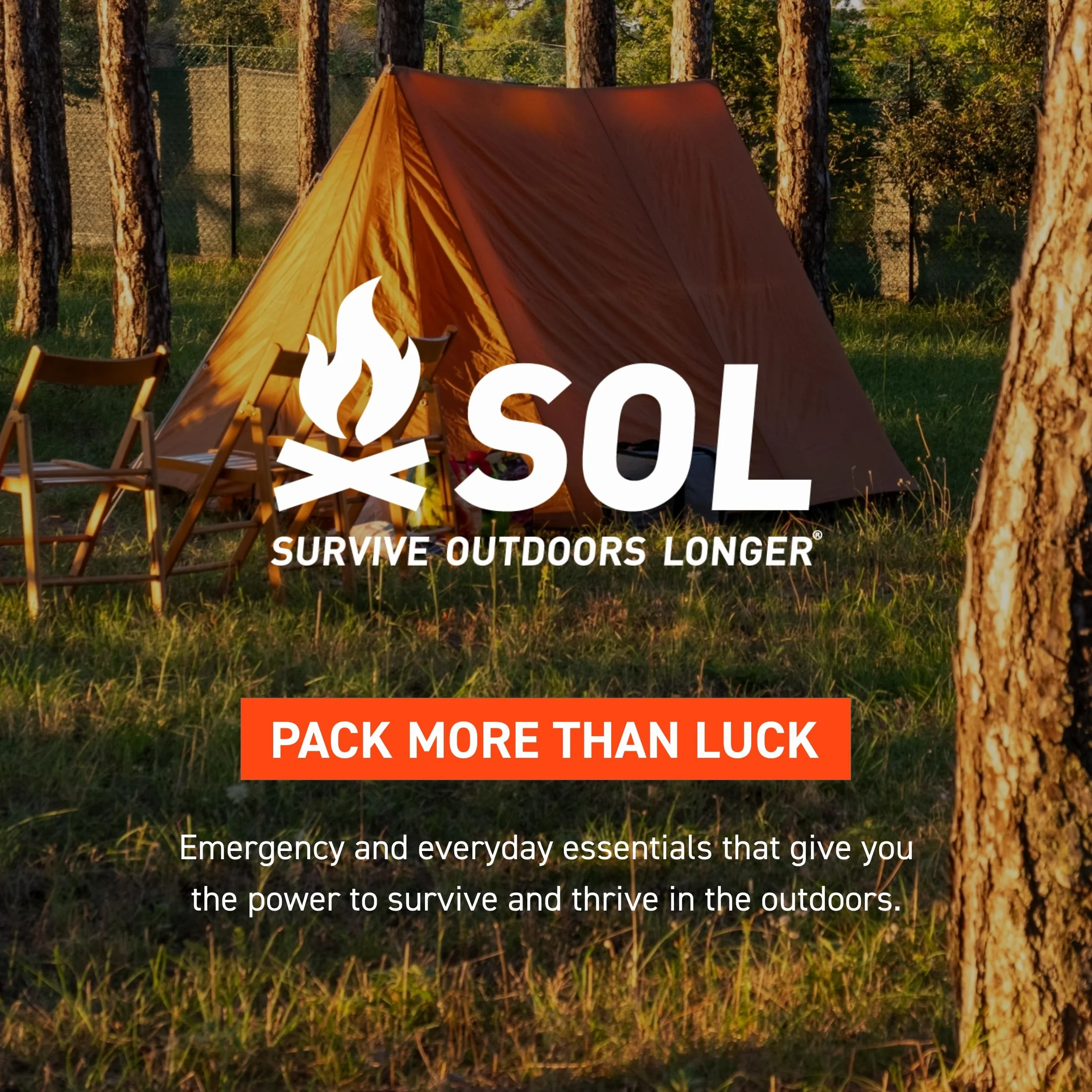 S.O.L. Survive Outdoors Longer berleben Sie lnger im Freien, 90% reflektierendes Notfall-Bivvy