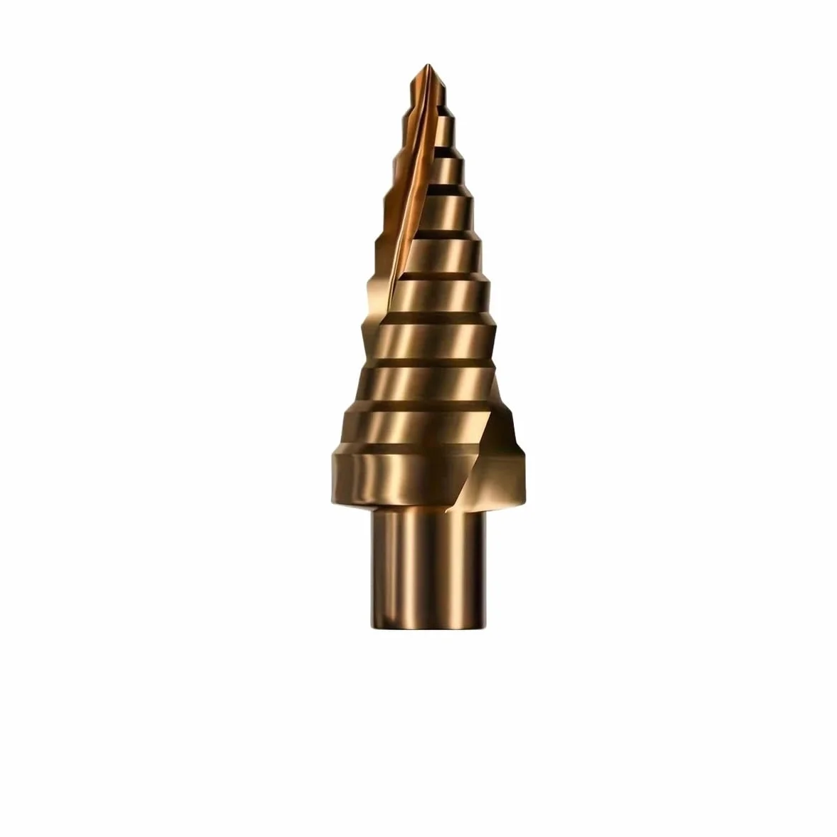 1 szt. 8,7 cm tytanowe wiertło stopniowe szybkotnące wiertła stożkowe do wiercenia otworów w blachach HSS wielowymiarowe otwory stopniowane(Spiral 4-20)