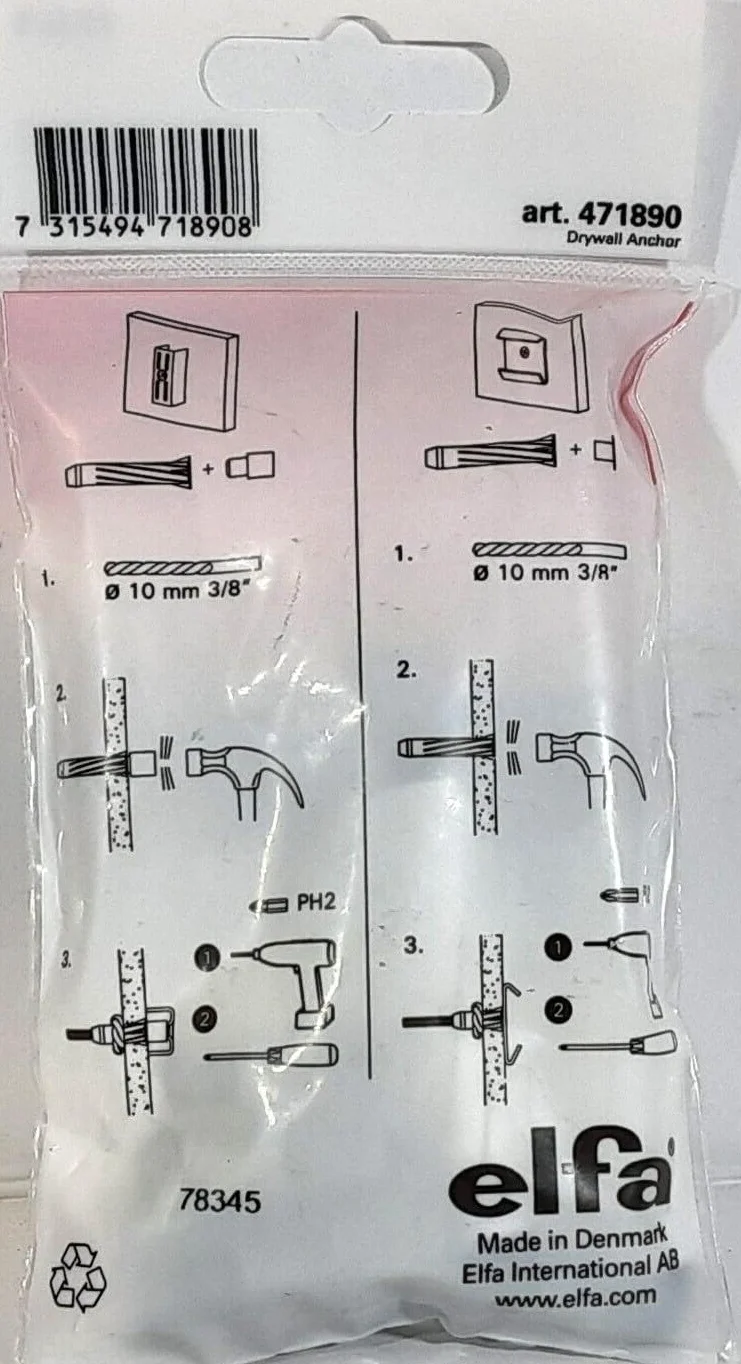 Elfa Pojemnik Store kotwice do płyt kartonowo-gipsowych i gipsowych