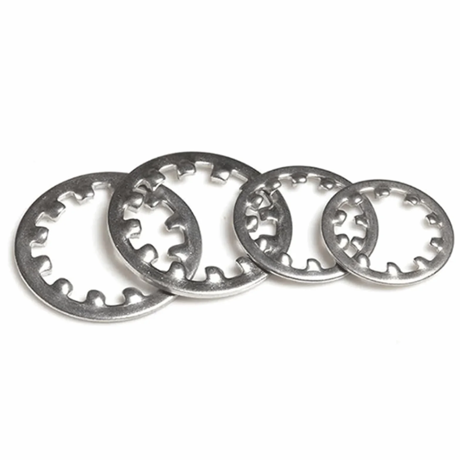 podkładki zębate blokujące, 100/200 szt. podkładek ząbkowanych ze stali nierdzewnej 304 M3-M6(200pcs M3)