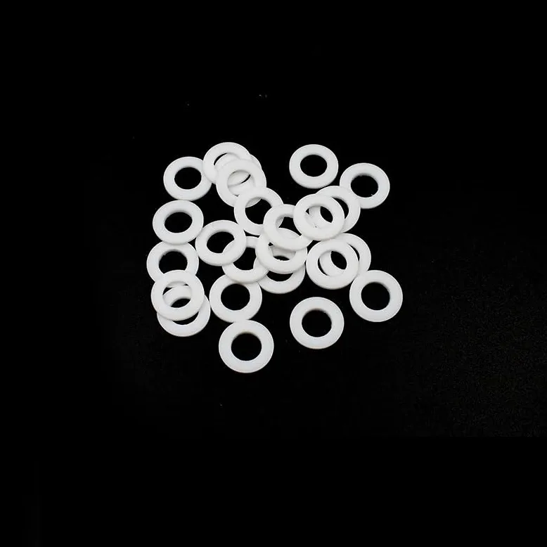 Podkładki płaskie PTFE, Zestaw 10 uszczelek PTFE Płaski pierścień 2 mm M6 do M45 Podkładki O-ring do kranu z wężem falistym(M45x55x2mm)