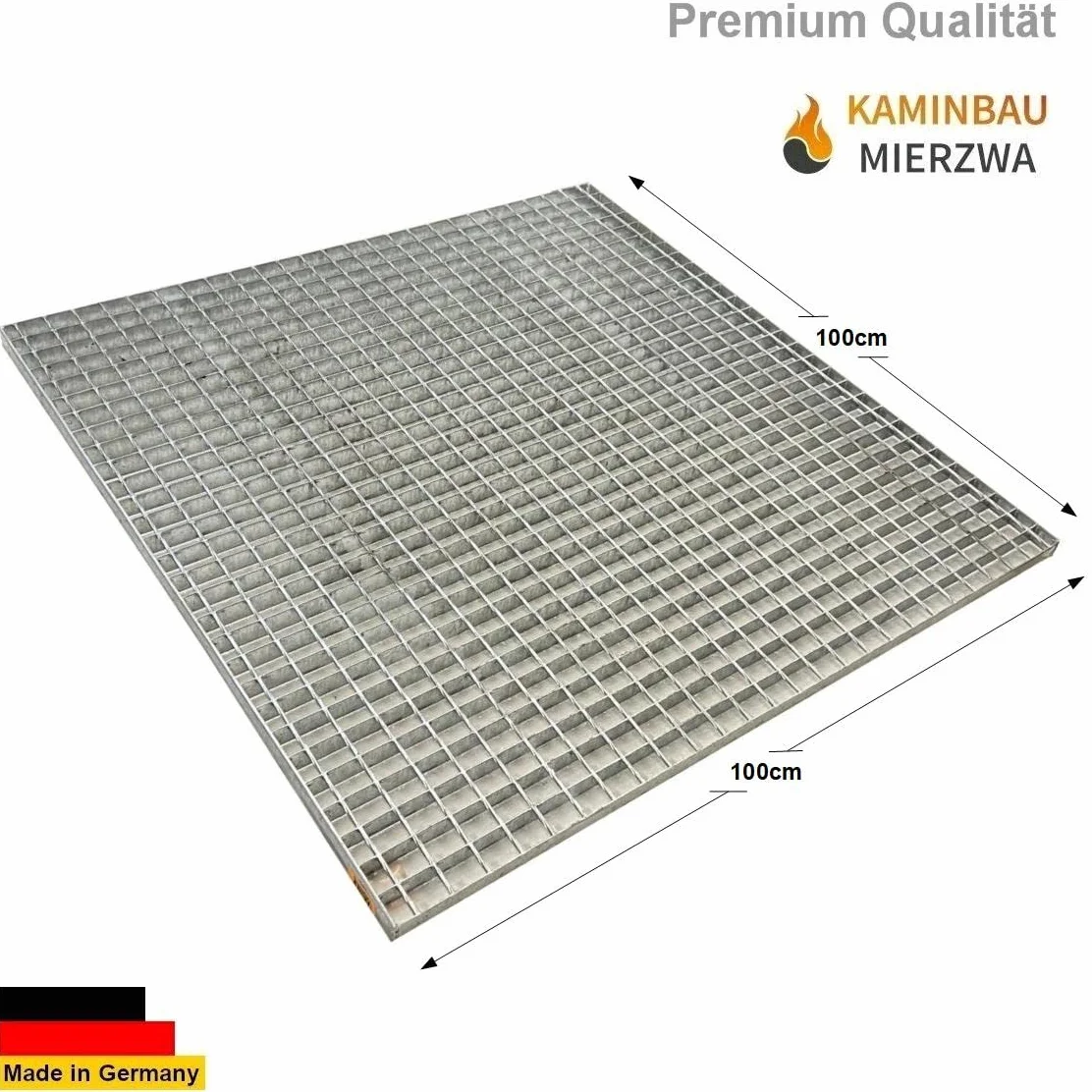 Schody stalowe, wolnostojące, 3 stopnie, wysokość 57 cm, łącznie z podestem 100 x 100 cm, z lub bez balustrady, ocynkowane, schody do wyboru: lewo/prawa lub przód (lewy lub prawy, bez poręczy)