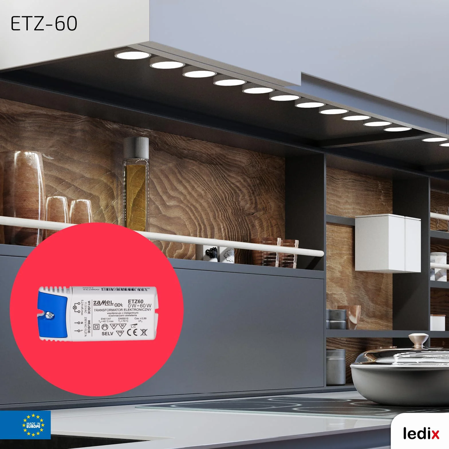 ETZ-60 transformator elektroniczny 12 V 60 W