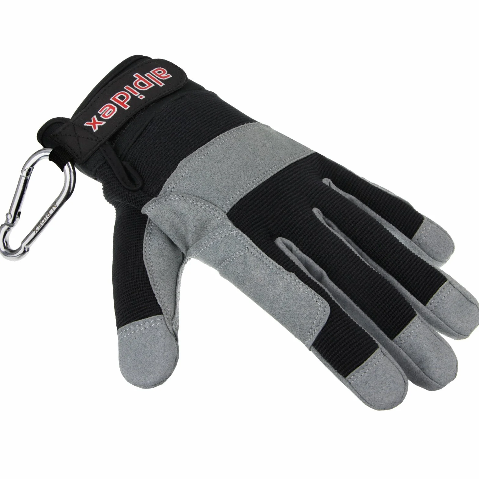 ALPIDEX Rękawiczki do wspinaczki uniseks Fullfinger rękawiczki do wspinaczki Full Finger Gloves Via Ferrata wszystkie palce zamknięte