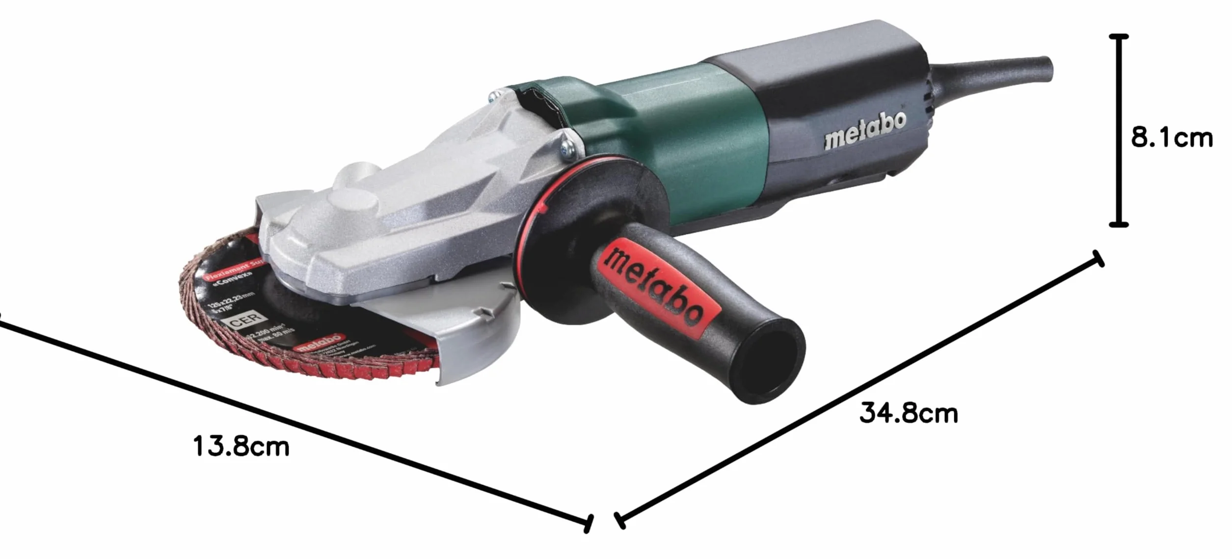 Metabo Szlifierka kątowa WEPF 9-125 Quick (613069000) karton, 910 W, średnica tarczy: 125 mm, prędkość obrotowa biegu jałowego: 10500/min