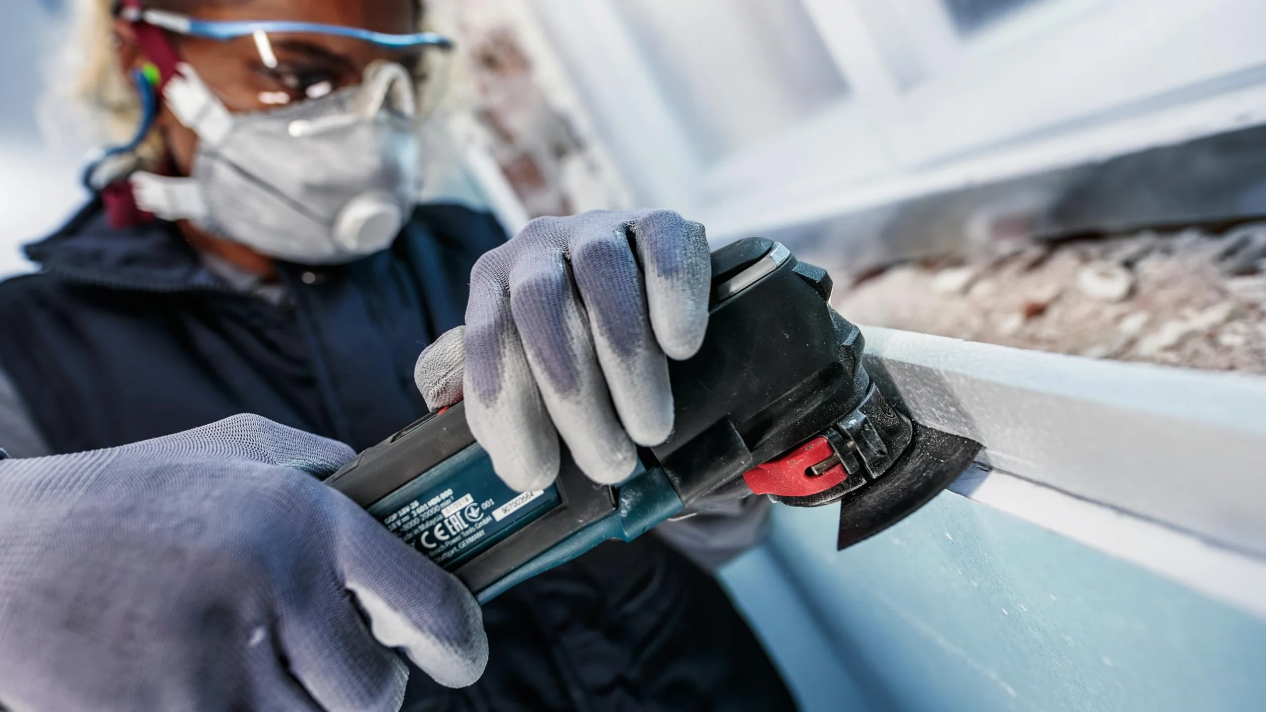 Bosch 1 x PRO Multi Material ACZ 100 SWB arkusz do narzędzi wielofunkcyjnych (do filcu dachowego, polistyrenu PS, Ø 100 mm, profesjonalne akcesoria, narzędzie wielofunkcyjne)