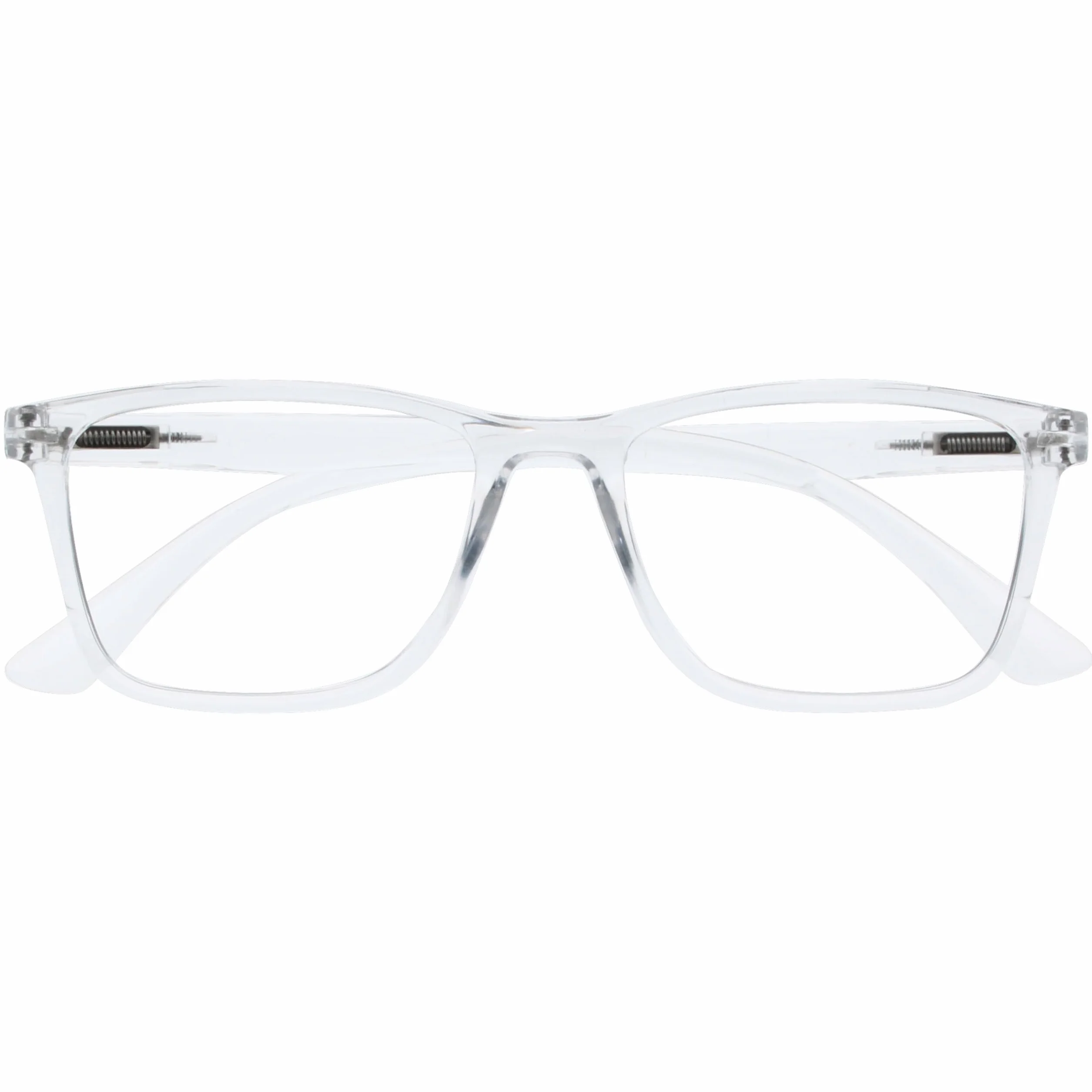 OPULIZE Okulary NYX blokujące niebieskie światło - antyodblaskowe okulary do komputera i gier - ochrona przed promieniowaniem UV i zmęczeniem oczu - prostokątna oprawka - przezroczyste - dla mężczyzn