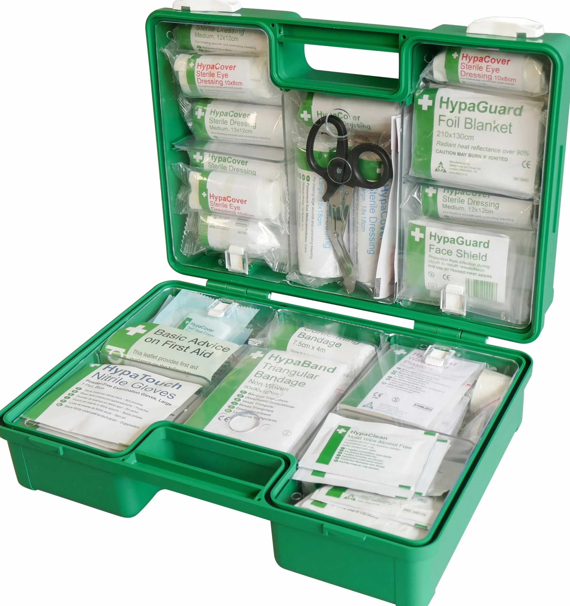 Zestaw pierwszej pomocy Safety First Aid Deluxe z uchwytem ściennym BS 8599 średni