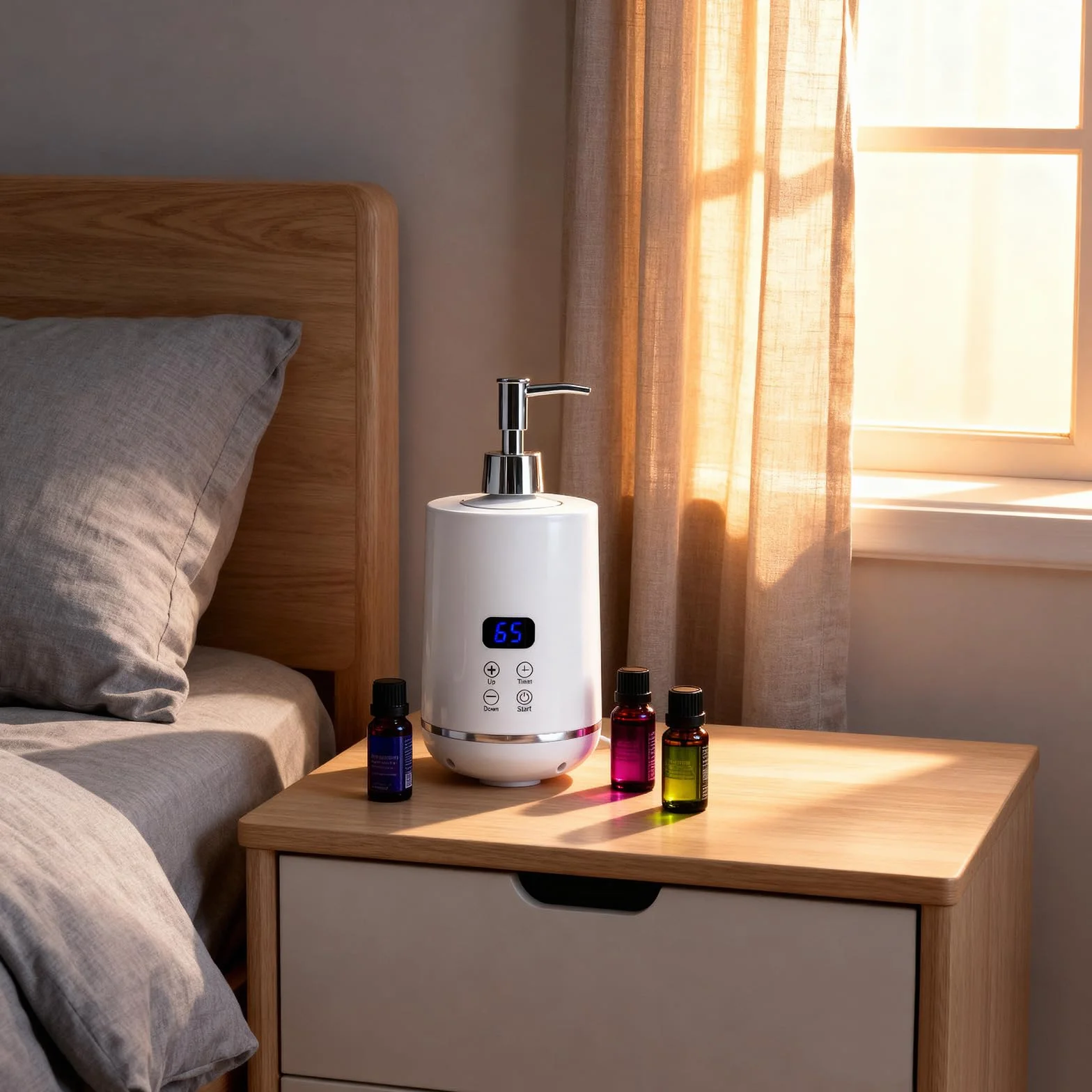 Olejek do masażu, 250 ml, inteligentny podgrzewacz olejku do masażu, z dwoma dozownikami oleju i dwoma lejkami do podgrzewania olejków eterycznych, balsamów i kremów