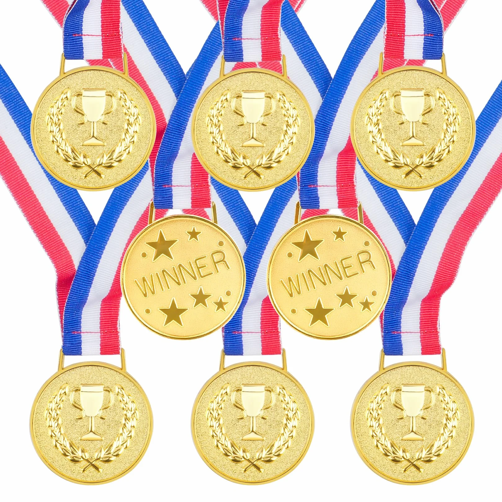 8 szt. Medale konkursu dla dzieci, medale na urodziny dziecka, złote medale dla nagród, sportu, szkoły, przyjęć