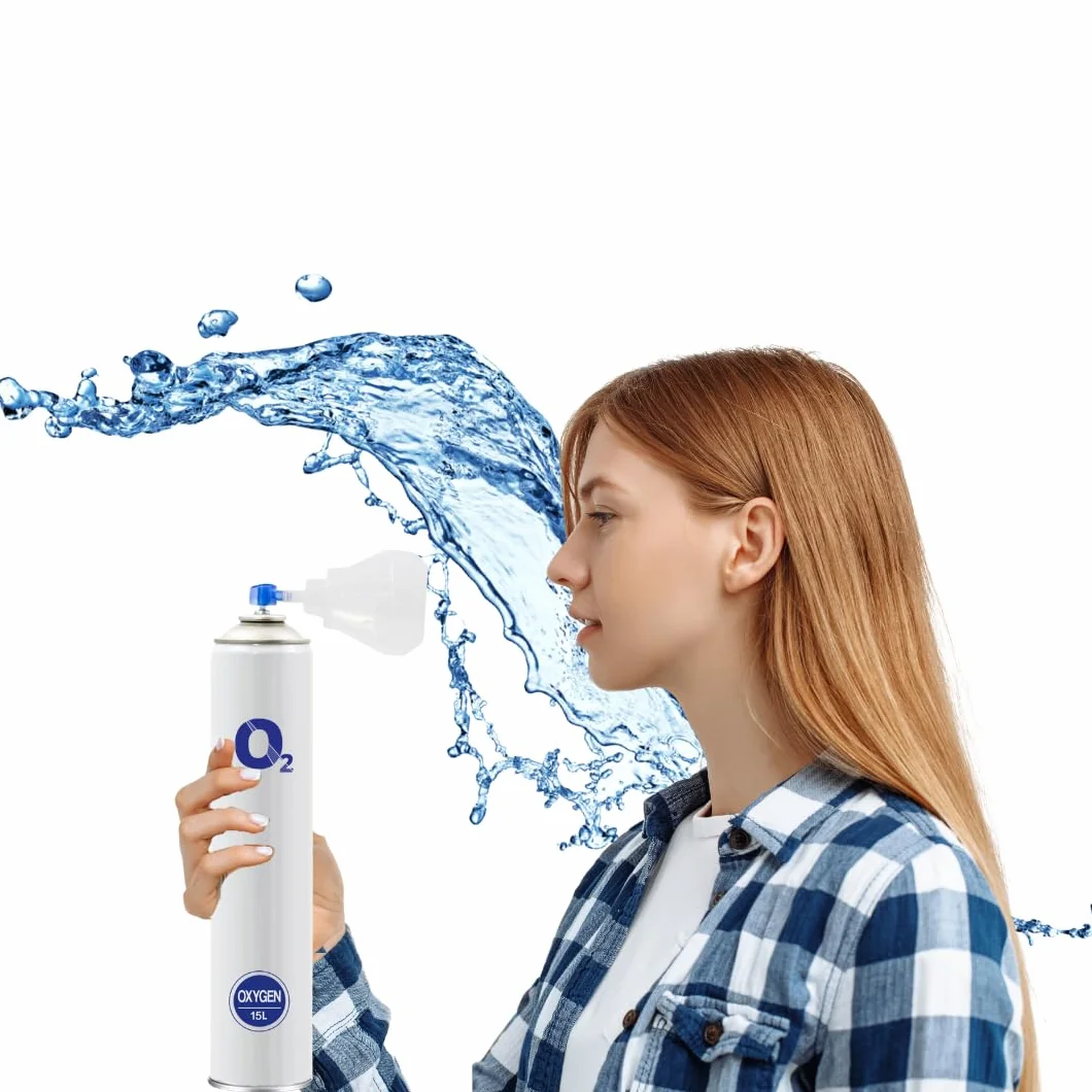 Preparat tlenu w puszce 15 l O2 uniwersalny ustnik 3 sztuki
