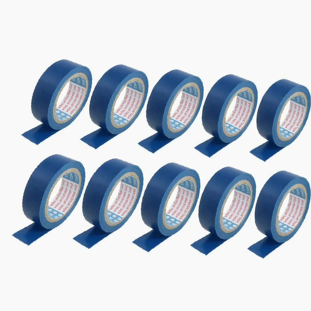 Uszczelniacz taśmy uszczelniającej do uszczelniania taśmy, 10 szt. niebieska samoprzylepna rolka taśmy do izolacji elektrycznej (Rollo de Cinta autoadhesive Azul de 10 piezas para aislamiento eléctrico