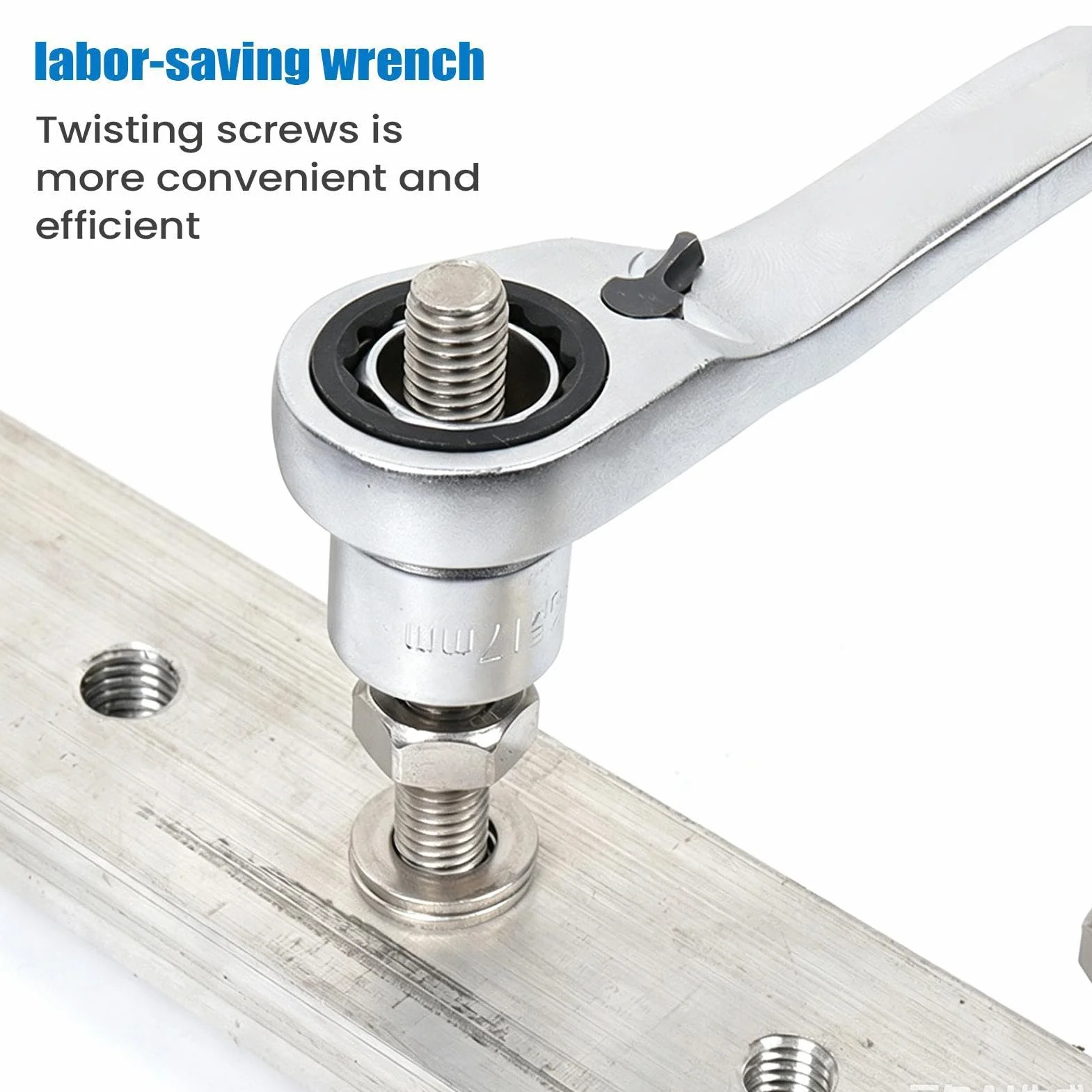 Klucz Nasadowy Narzędzie Naprawcze Z Wygodnym Uchwytem | Szybkozwalniany Klucz Zapadkowy Do Elektroniki, Projektów Ręcznych, Hydrauliki, Napraw Samochodowych, Konserwacji Rowerów