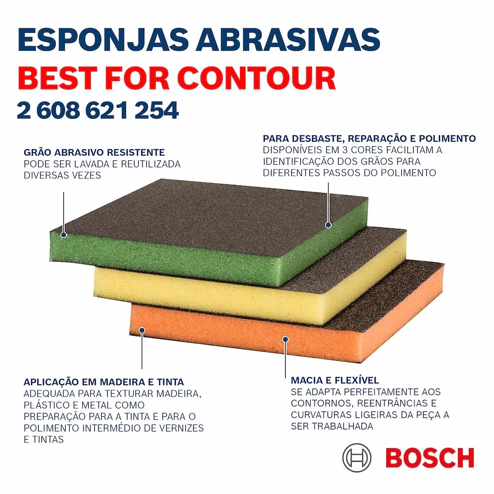 Bosch Professional 3-częściowy zestaw padów szlifierskich (98 x 120 x 13 mm, średnia/dokładna/superdokładna, Akcesoria szlifowaniu ręcznym)
