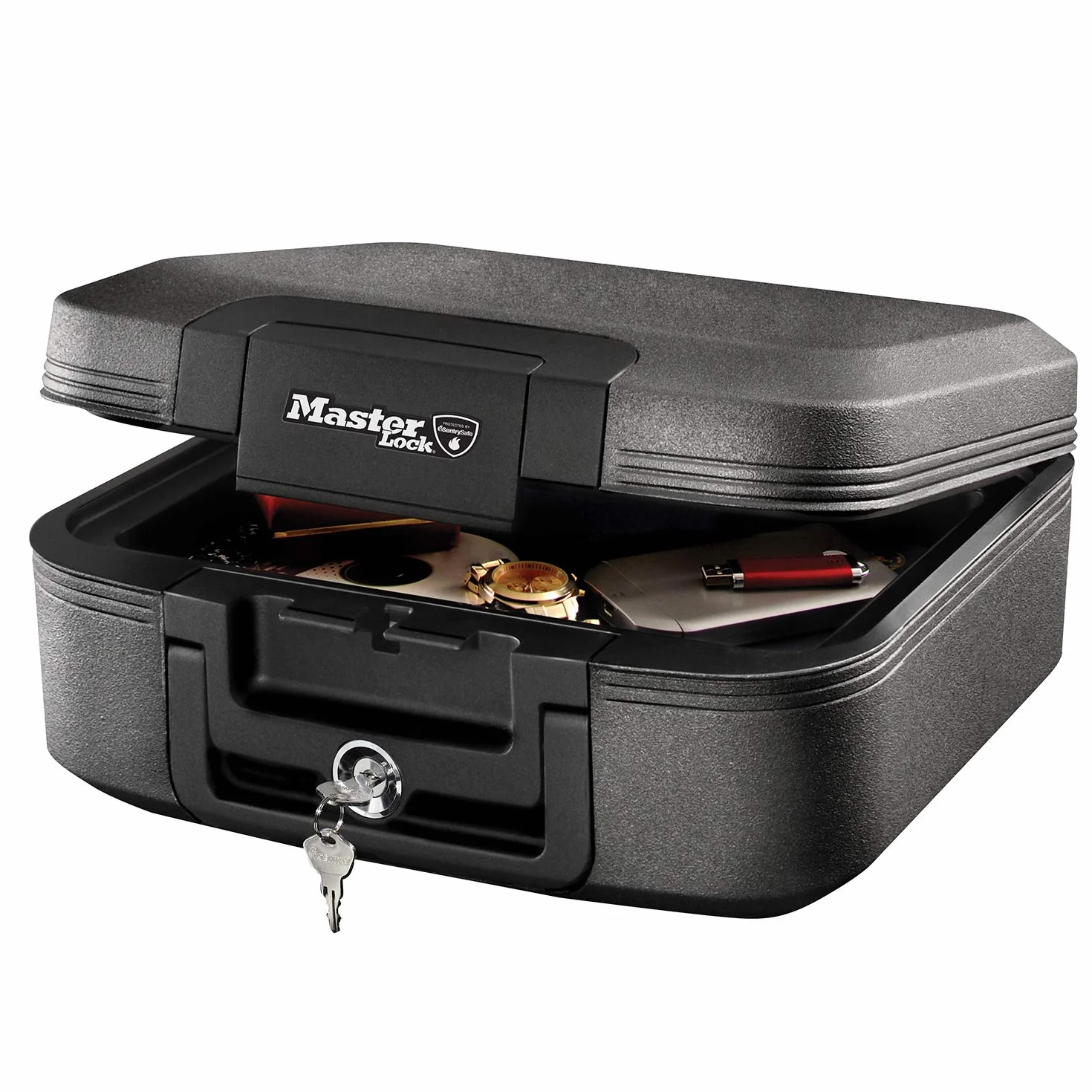 Master Lock Kasetka Ognioodporna, Czarny, 16,8 cm x 39,1 cm x 36,3 cm, 1 Sztuka