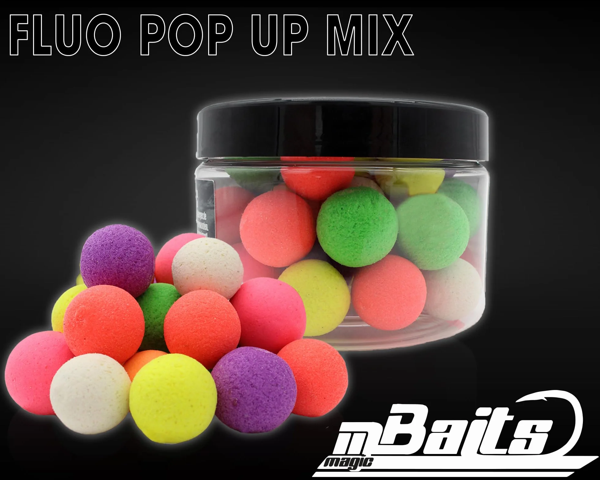 Magic Baits Fluo Pop Ups Color Mix Boilies Carp Bait Karp Wędkowanie Pop Up